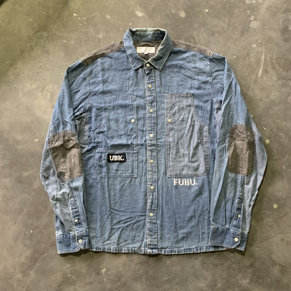 Fubu Vintage Y2k FUBU Jeans Button Ups Shirt Size US XL / EU 56 / 4 - 1 Thumbnail