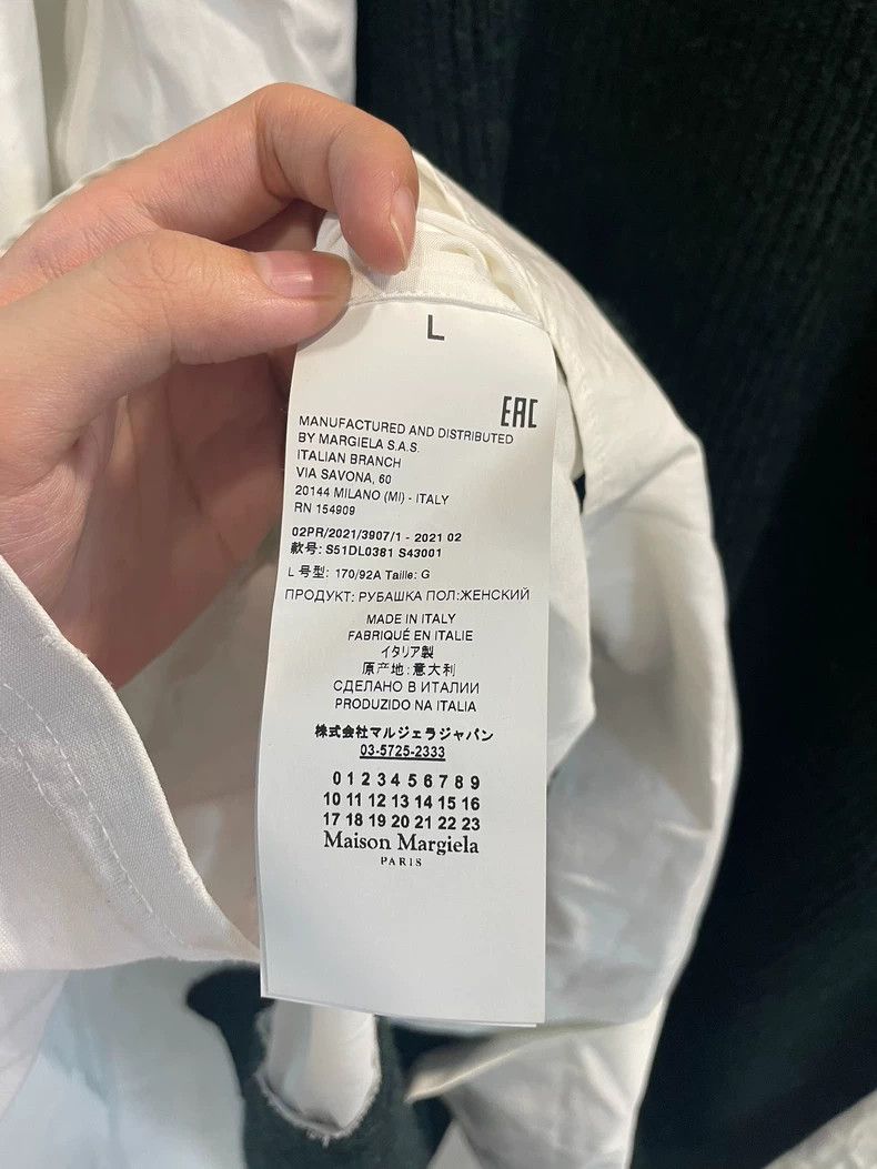 Maison Margiela Maison Margiela No. 1 main line, large silhouette, fake tw Size US L / EU 52-54 / 3 - 6 Thumbnail