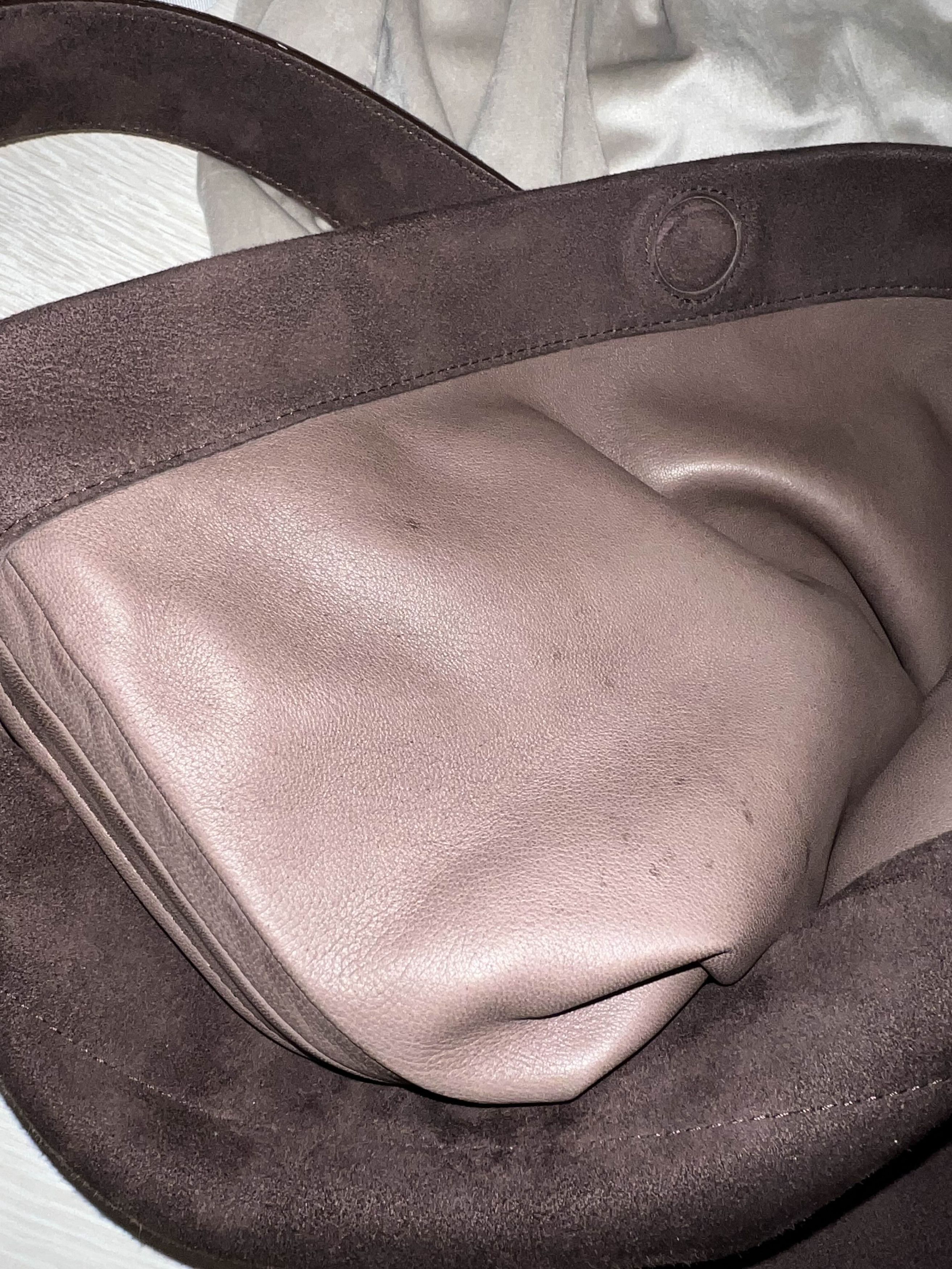 Vuja De Theo Suede Leather Affix Bag