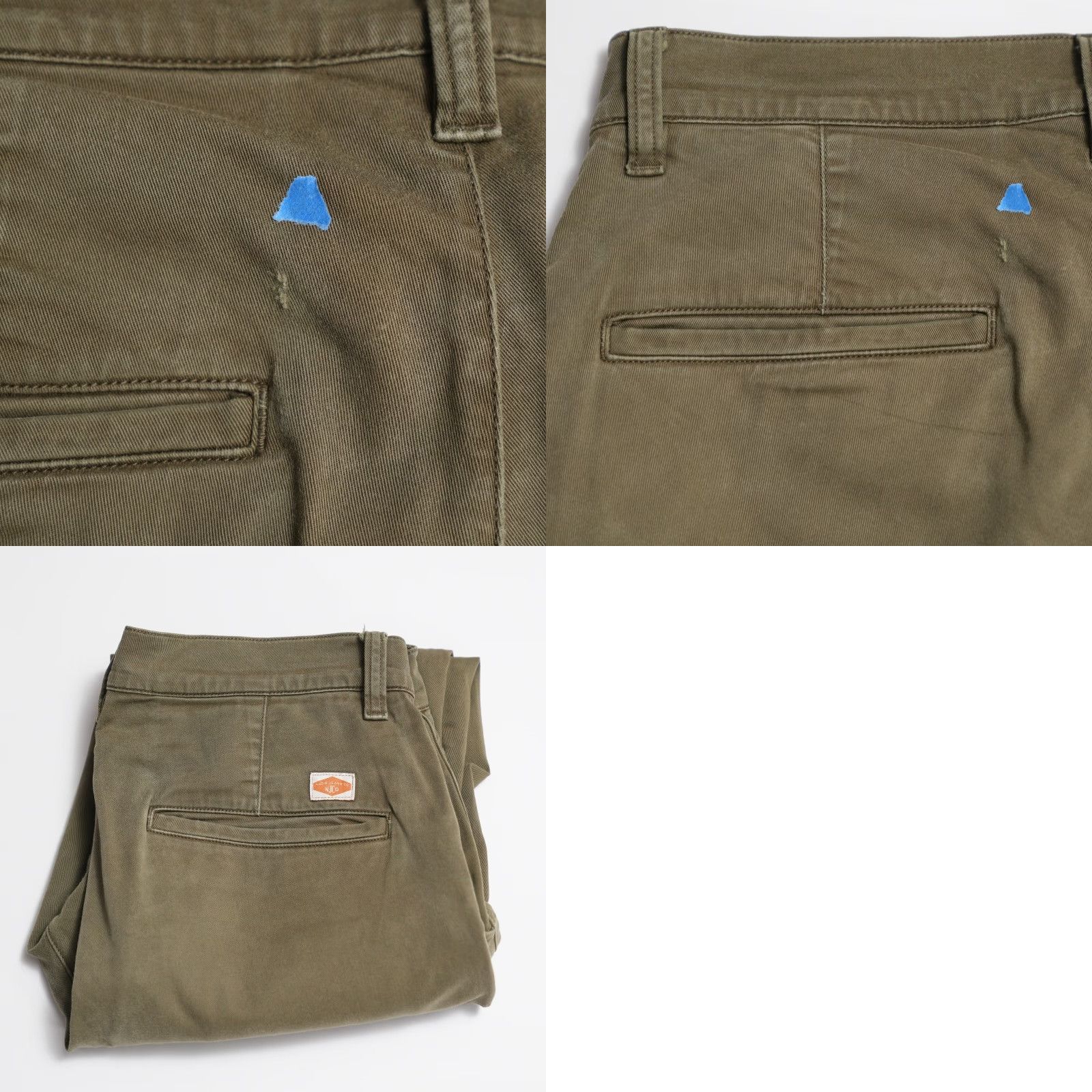 Nudie Jeans Nudie Jeans Slim Chino Pants Mens 30 x 34 Olive Green Slim Fit Trousers Casual Workwear 30 in Waist Mens Size US 30 / EU 46 - 9 Thumbnail