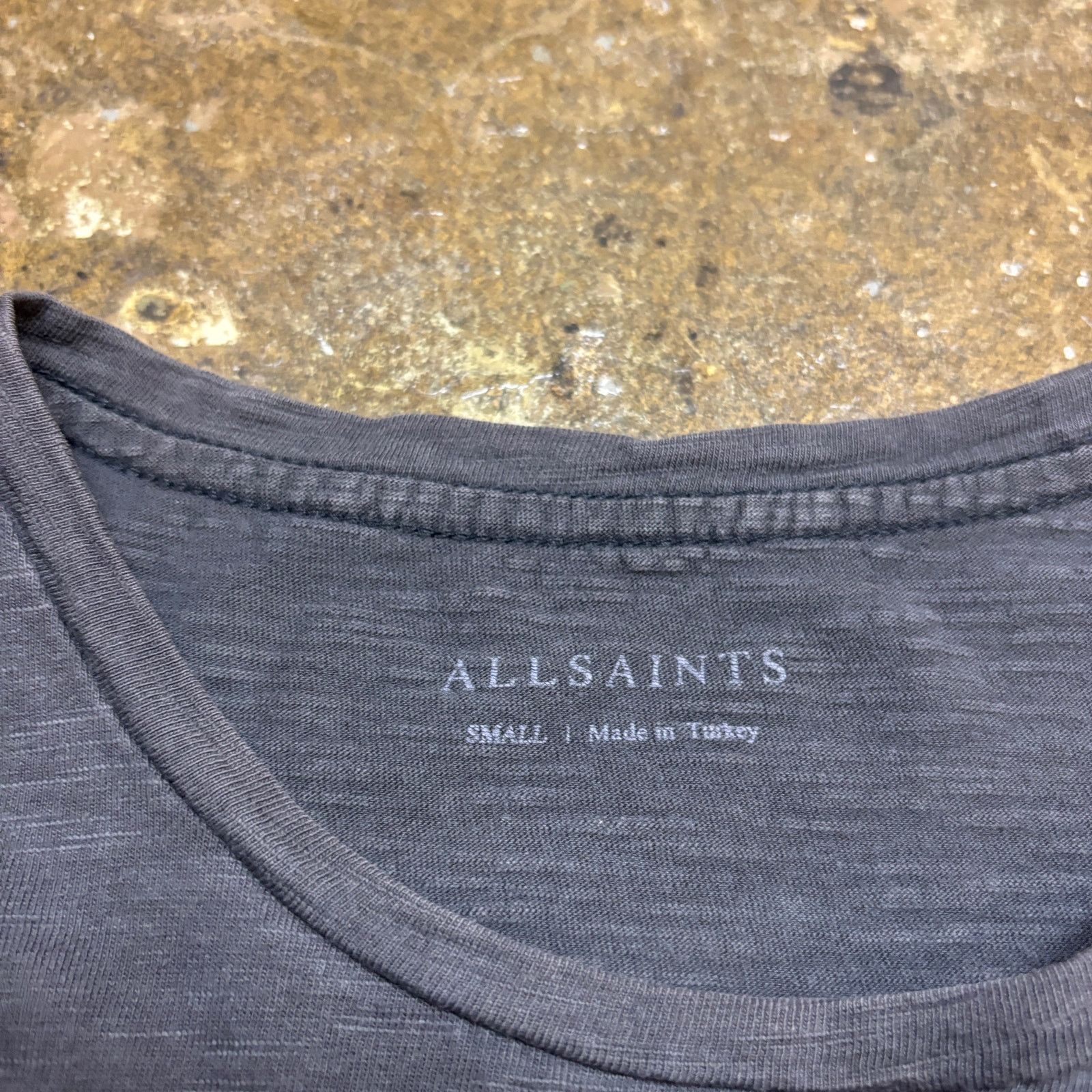 Allsaints Allsaints Soul Crew Short Sleeve Slub Cotton Shirt Men's S Size US S / EU 44-46 / 1 - 6 Thumbnail