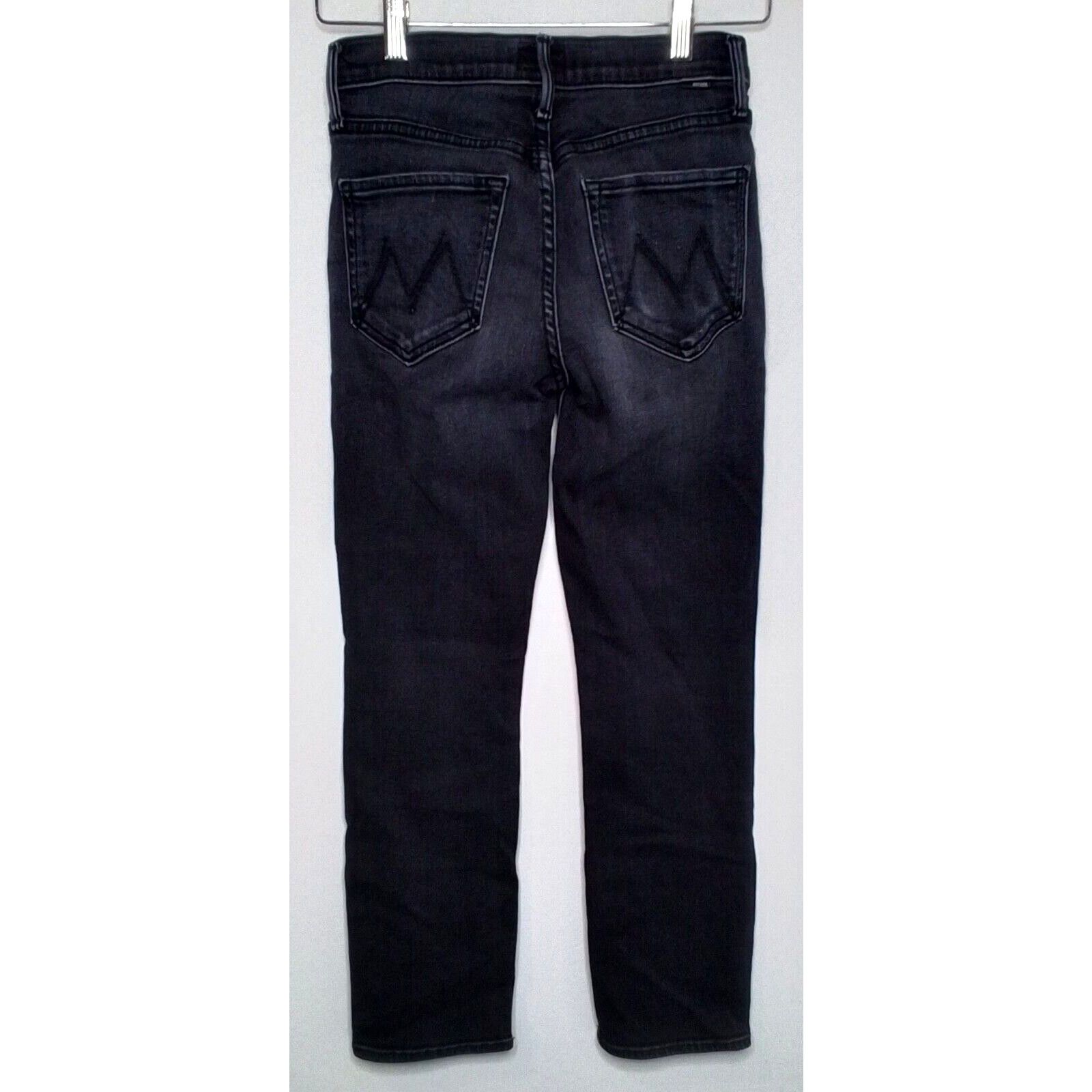 MOTHER Mother Denim Women's 26 The Midrise Dazzler Jean Black Size 26" / US 2 / IT 38 - 3 Thumbnail