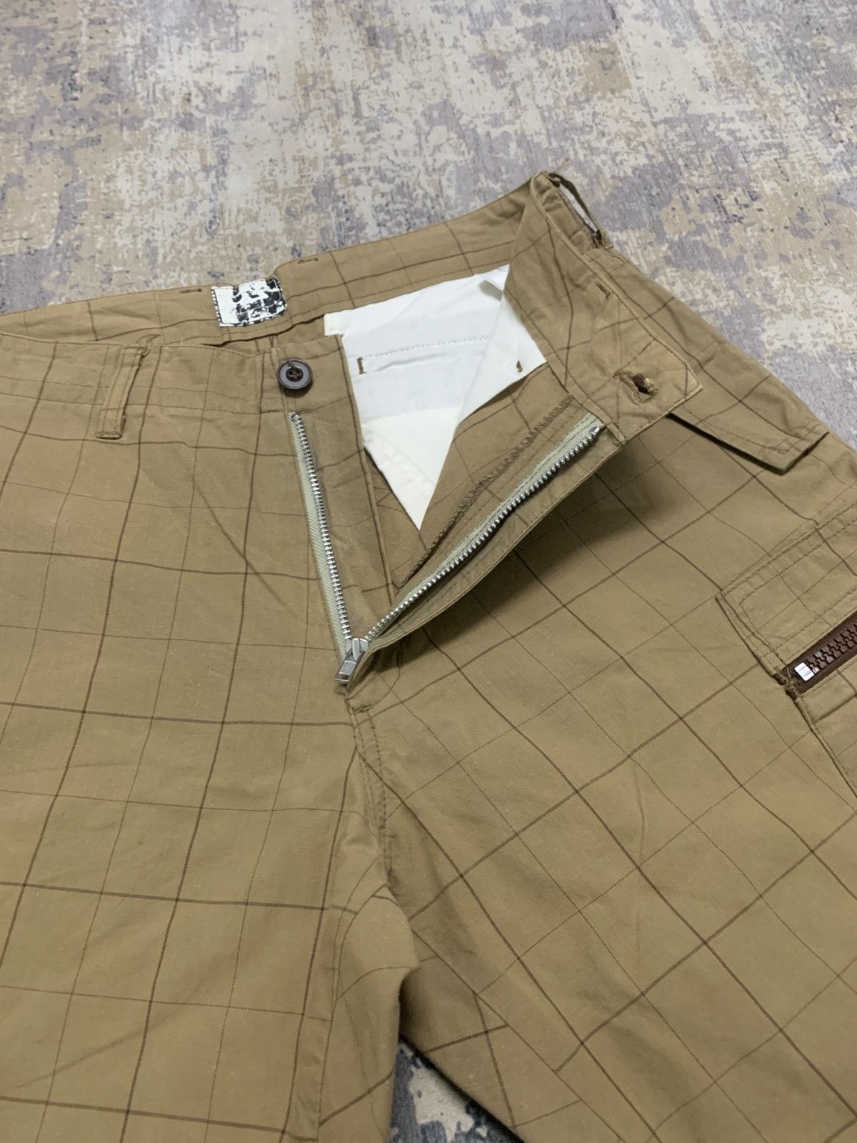 Japanese Brand Tilt Japanese Brand Plaid Cargo Pants Baggy Khaki Y2K Size US 30 / EU 46 - 6 Thumbnail