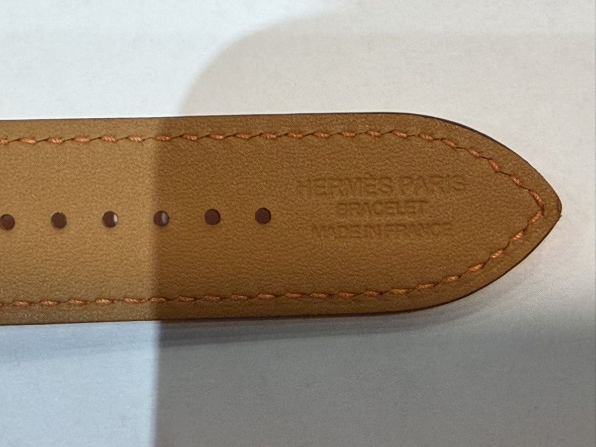 Hermes Hermes Apple Watch leather Band Orange 45mm 100% Authentic Size ONE SIZE - 6 Thumbnail