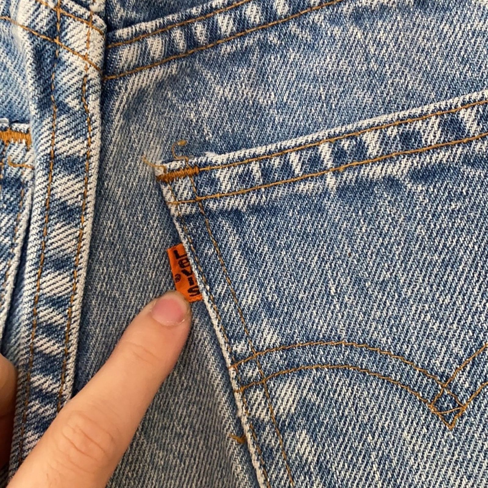 Levi's Vintage 1970s Rare Orange Tag Levi’s Size 25" / US 0 / IT 36 - 6 Thumbnail