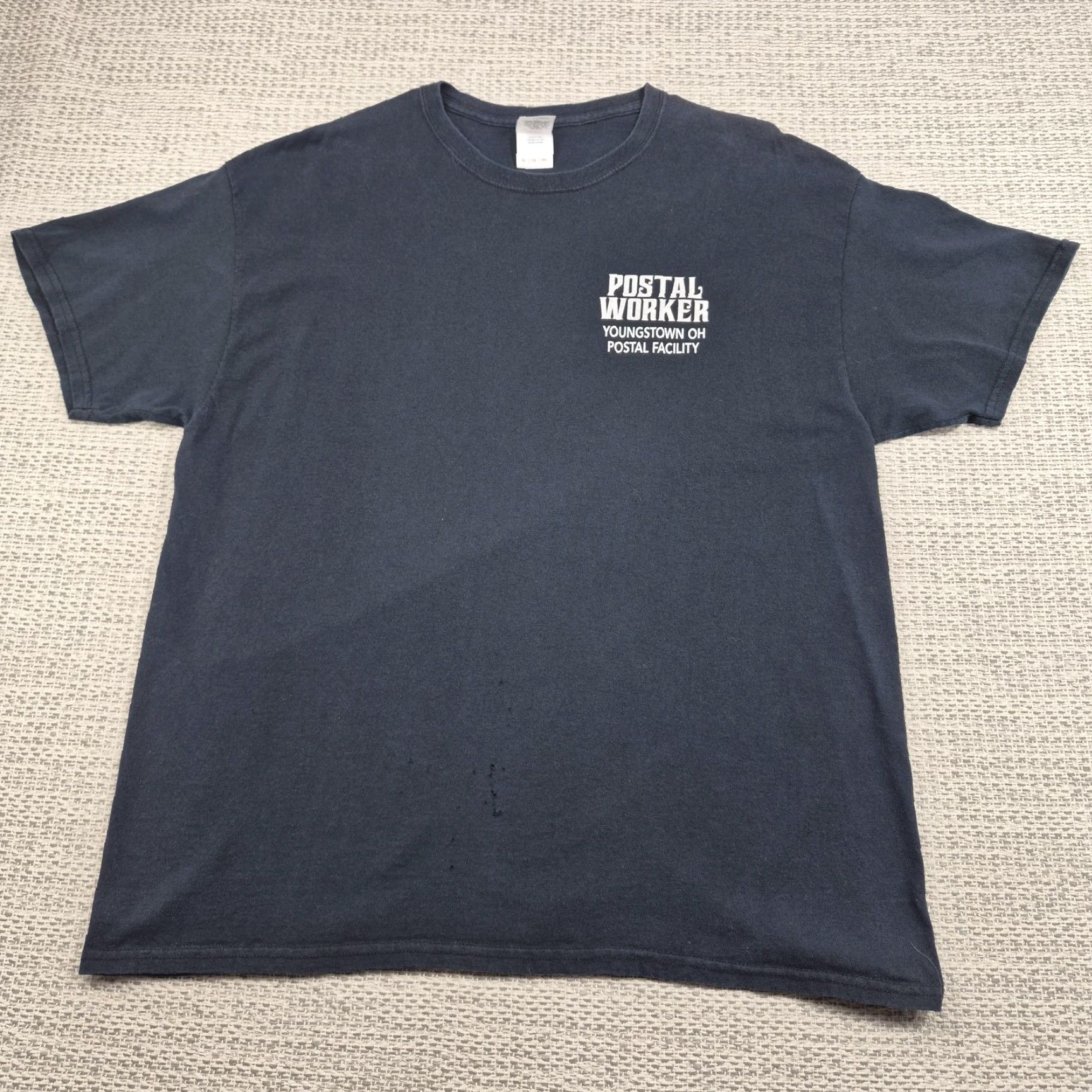Gildan VINTAGE United States Postal Worker Shirt Mens XL Blue Youngstown OH Graphic Gildan Size US XL / EU 56 / 4 - 3 Thumbnail
