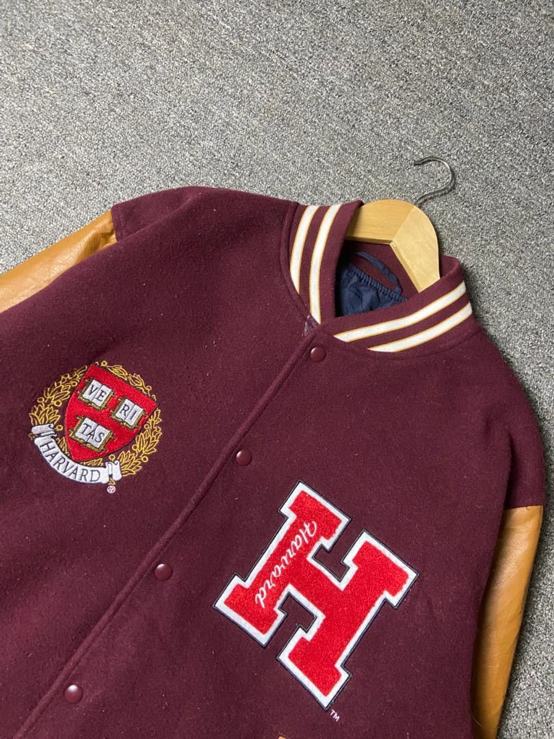 GU GU Harvard University Synthetic Leather Varsity Jacket (176) Size US XL / EU 56 / 4 - 13 Thumbnail