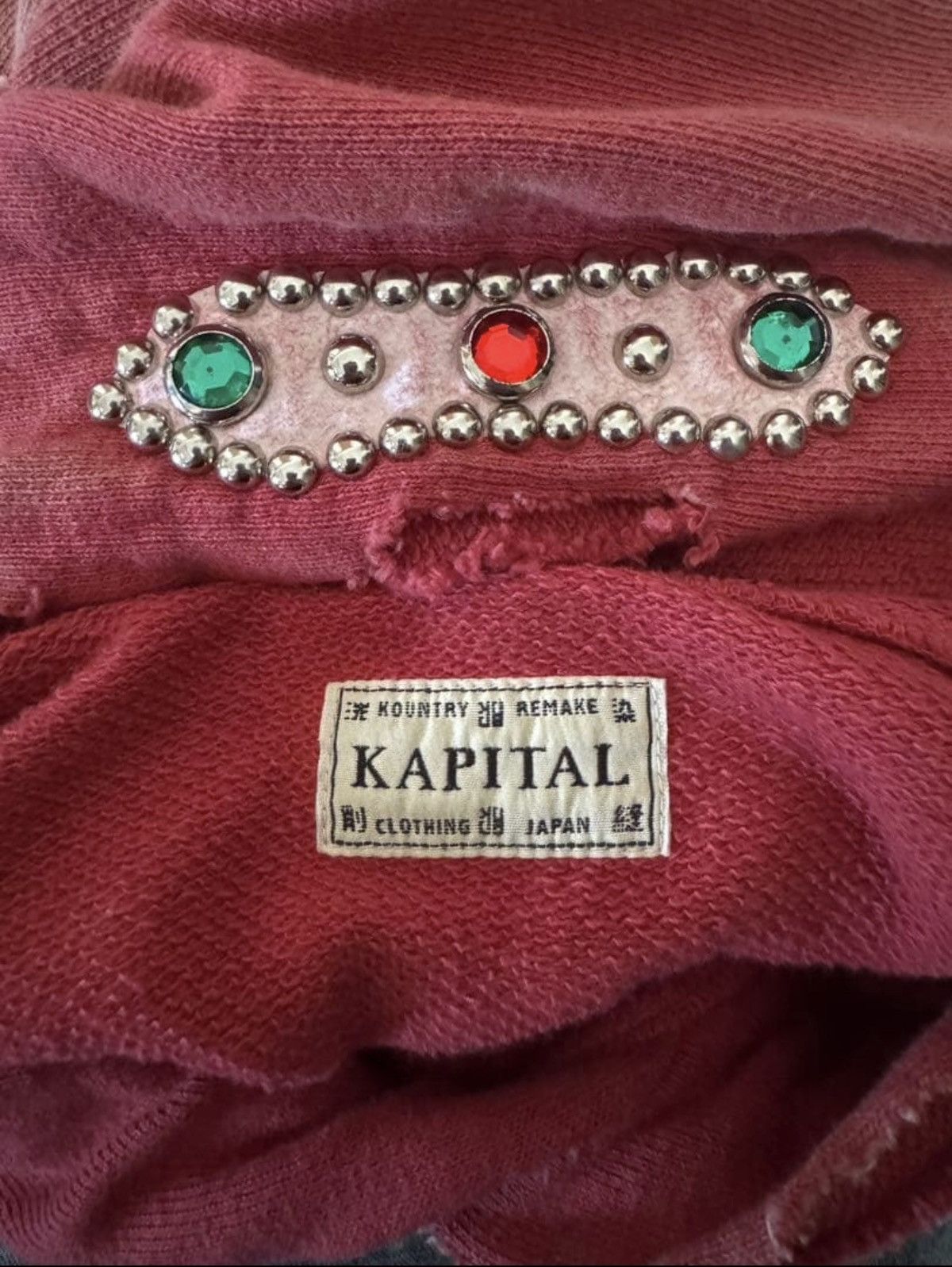 Kapital KAPITAL スタッズフード サイズ3 (studded hoodie) Size US L / EU 52-54 / 3 - 3 Thumbnail