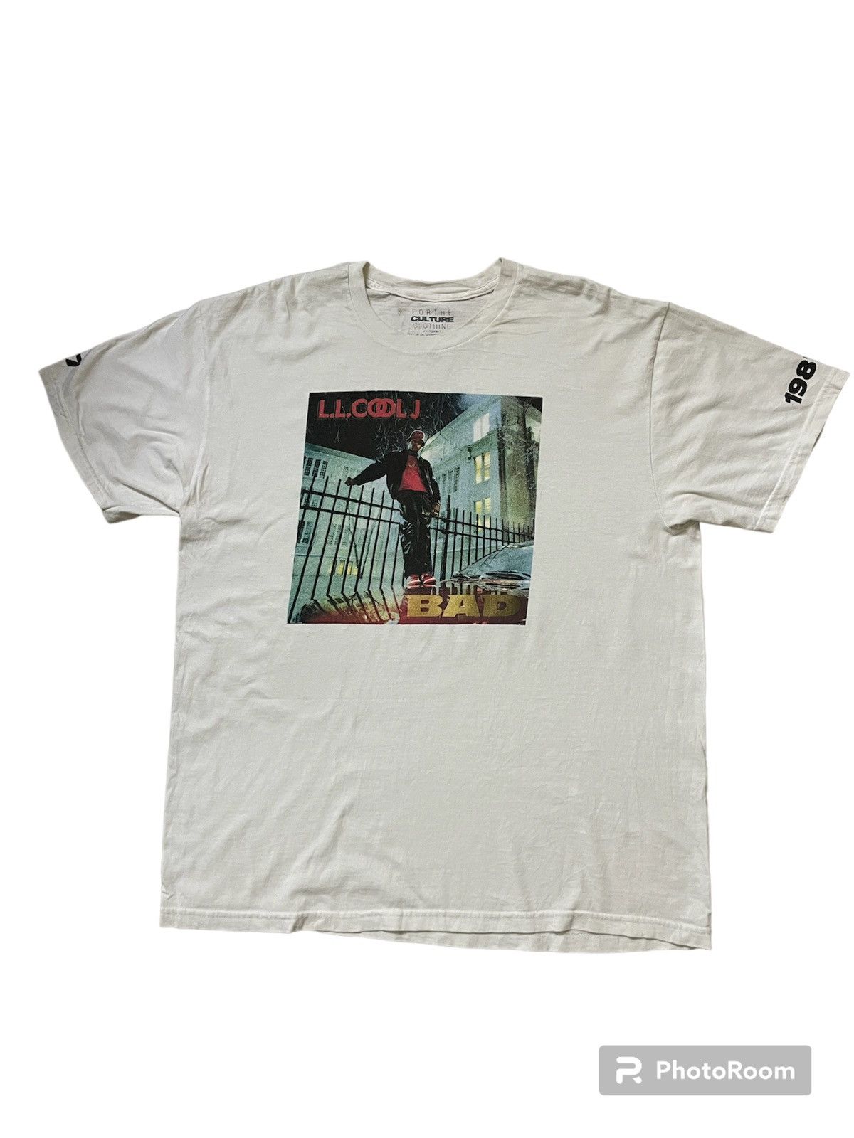 image of Rap Tees x Vintage Ll Cool J Bad Men's T-Shirt in White (Size XL)