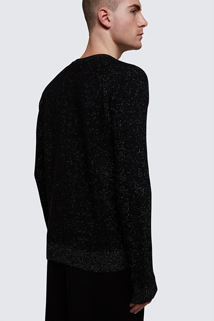 Saint Laurent Paris o1s1wg111124 Sweater in Ribbed Wool and Cashmere in Black Size US XL / EU 56 / 4 - 6 Thumbnail