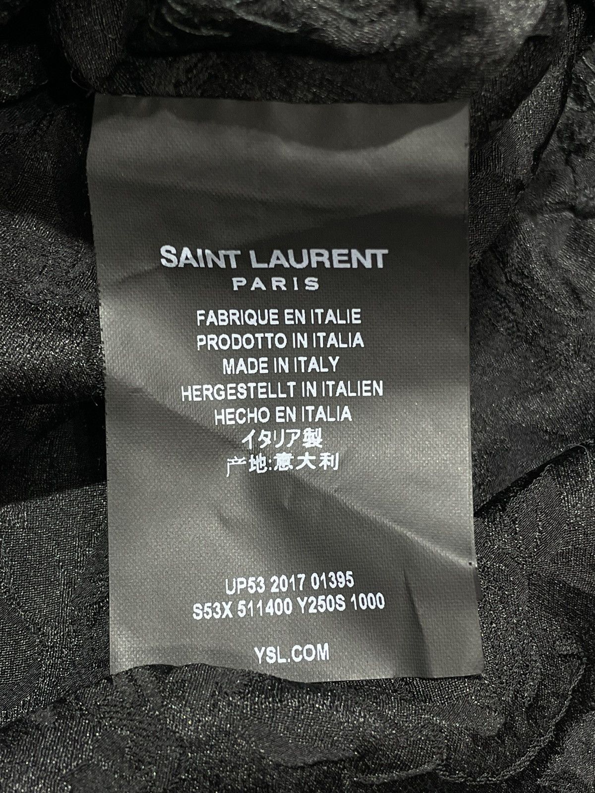 Saint Laurent Paris Saint Laurent Spring Summer 2018 Sequined Shirt Size US M / EU 48-50 / 2 - 12 Thumbnail