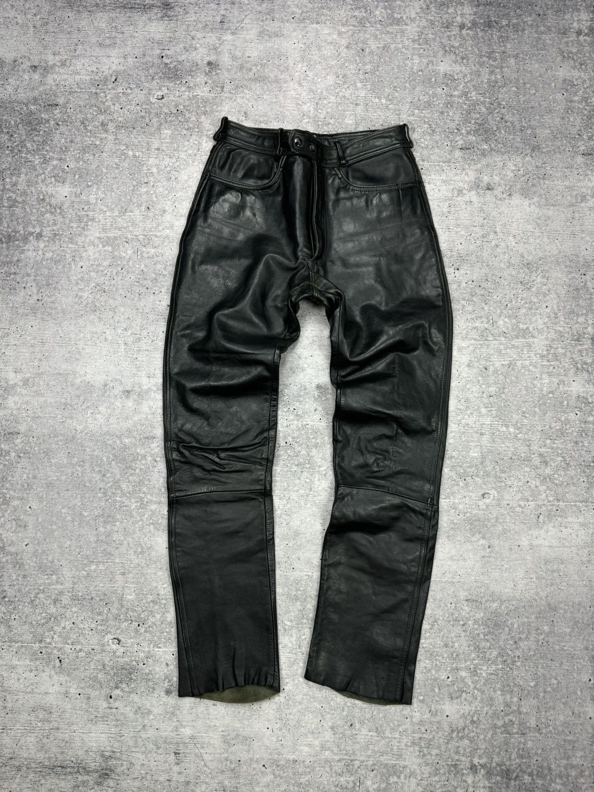 Genuine Leather × Vintage Vintage 90’s Y2K Style Casual Cowboy Genuine Leather Pants Size US 30 / EU 46 - 1 Thumbnail