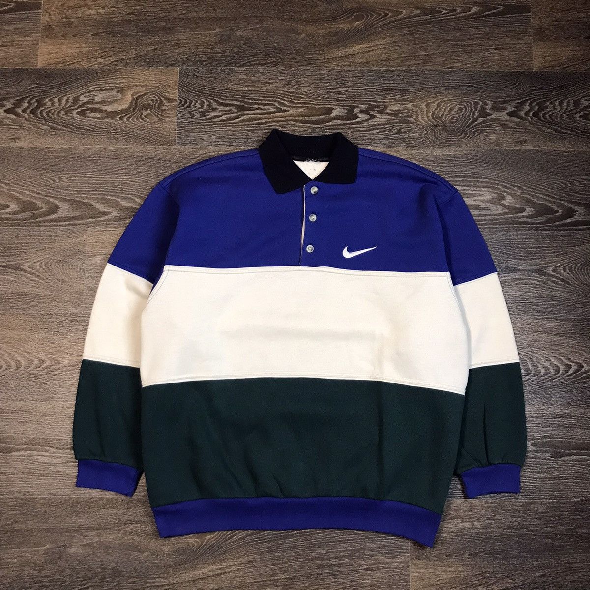 Nike × Vintage Vintage Nike sweatshirt Y2K oversized Mens XL Size US XL / EU 56 / 4 - 1 Thumbnail
