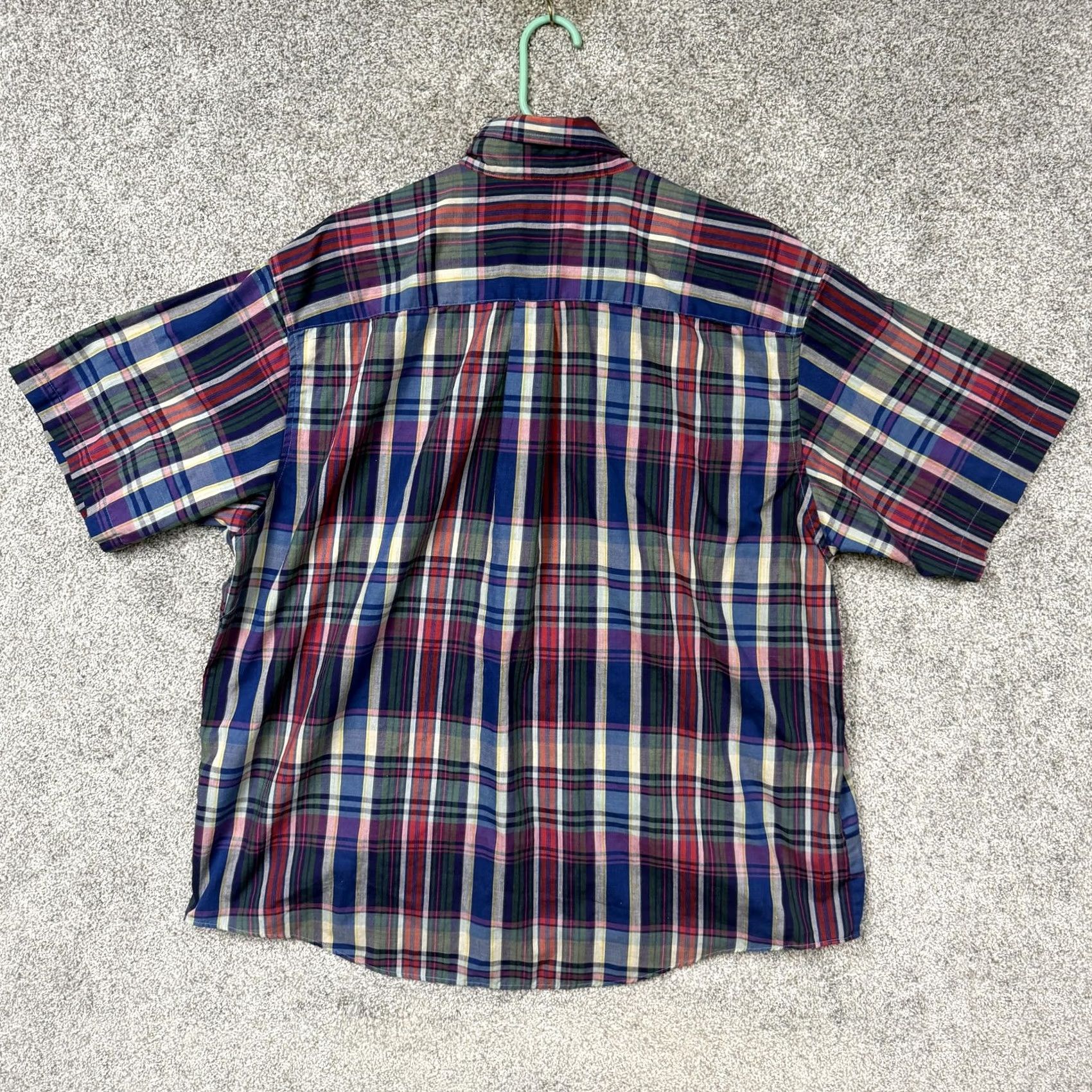 Bill Blass Bill Blass Signature Shirt Mens 2XL Multicolor Plaid Short Sleeve Preppy Casual Shirt Size US XXL / EU 58 / 5 - 7 Thumbnail
