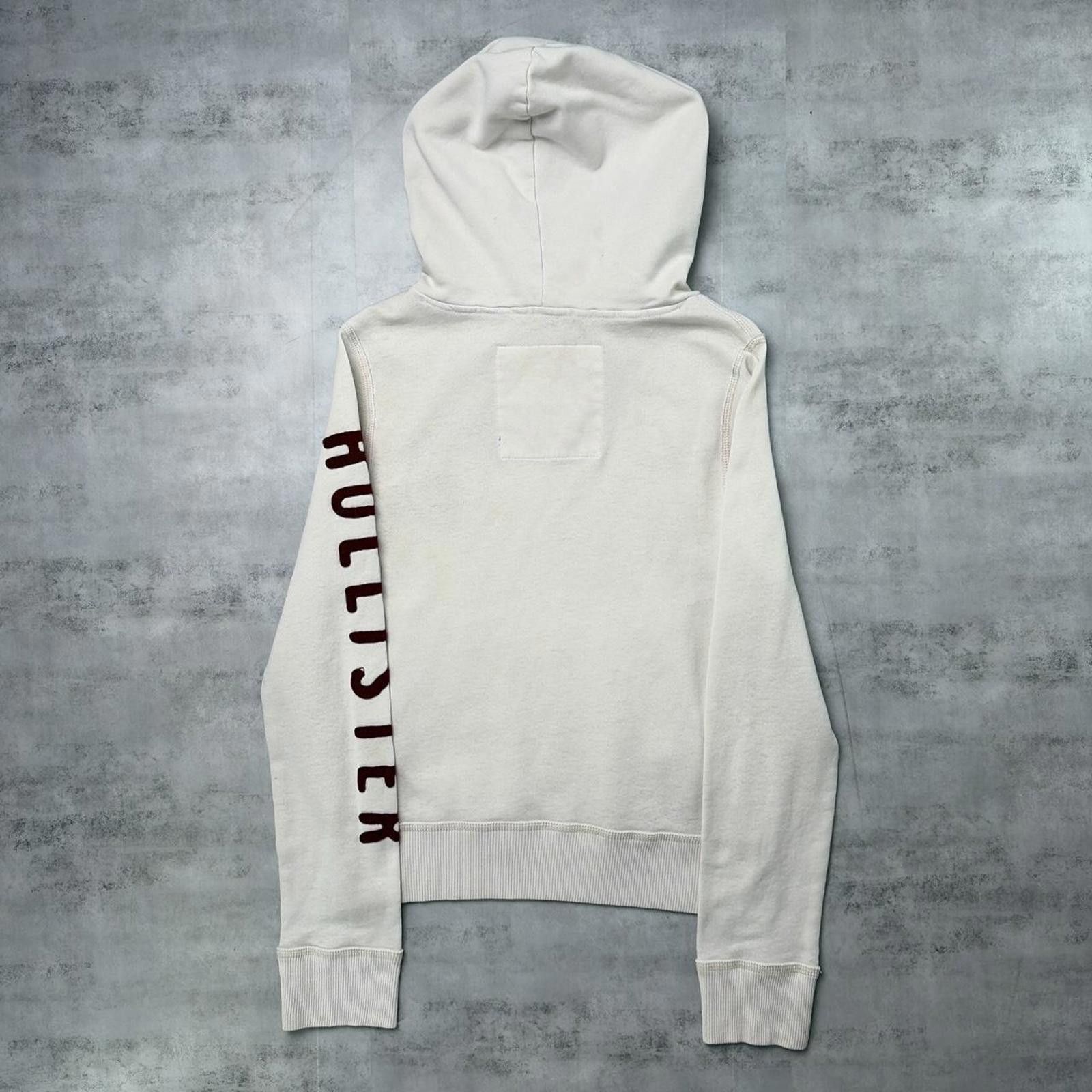 Other Y2K White Hollister Surf Grunge Distressed Hoodie Size S / US 4 / IT 40 - 7 Thumbnail