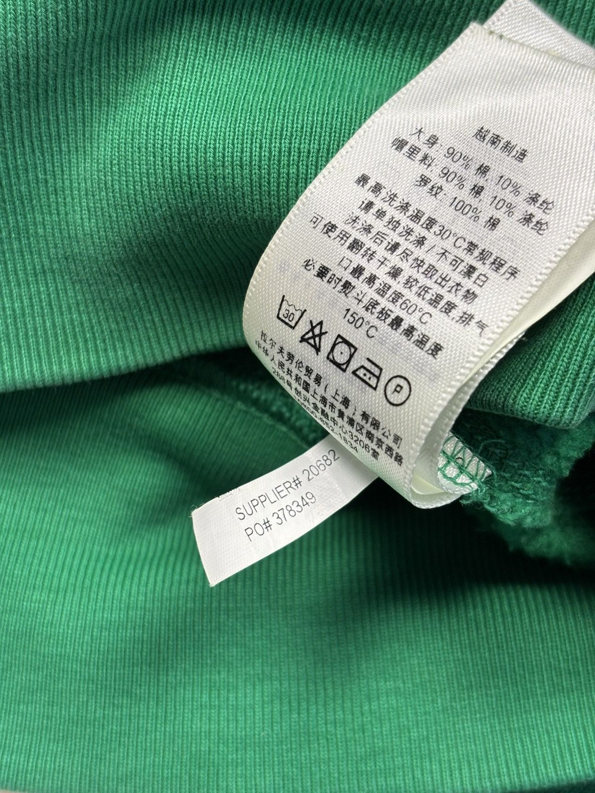 Polo Ralph Lauren × Vintage Vintage Polo Ralph Lauren Zip Hoodie Green Y2K Style Rare Size US L / EU 52-54 / 3 - 11 Thumbnail