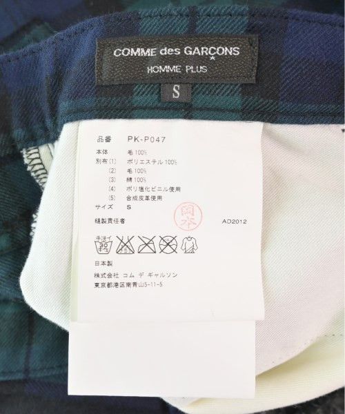Comme des Garcons Homme Plus Cropped Pants Check Pattern Patches Zipper Wool Multicolor Size US 32 / EU 48 - 6 Thumbnail