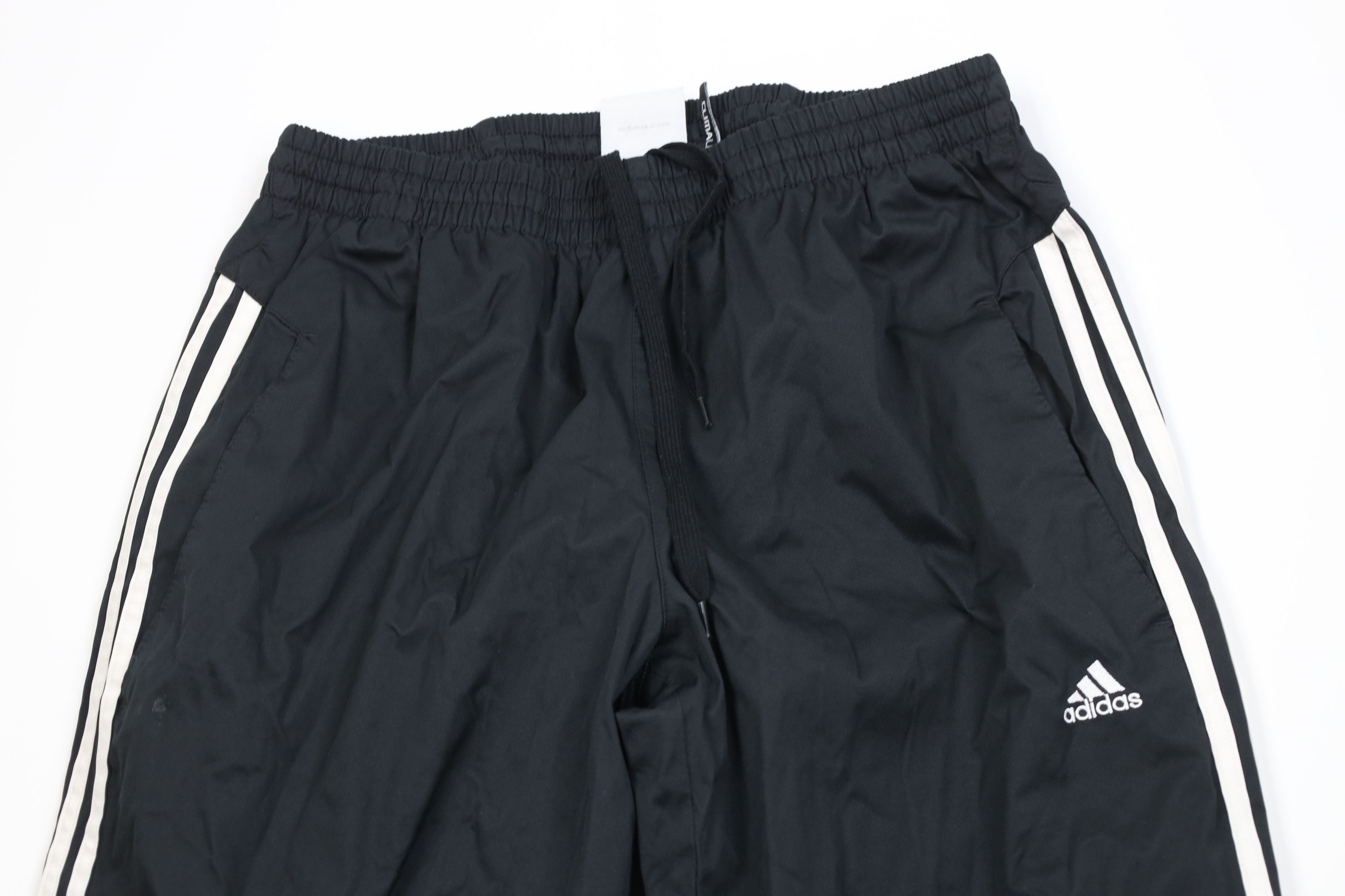 Adidas Vintage Y2K Adidas Lined Wide Leg Windbreaker Pants Black Size US 34 / EU 50 - 2 Thumbnail
