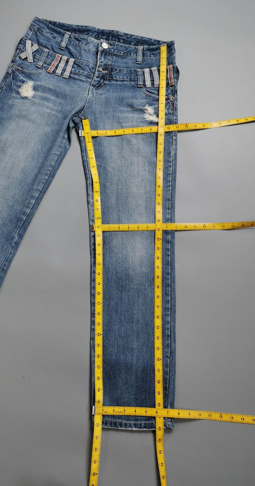 Other Double Waist Distressed Jeans Size US 34 / EU 50 - 11 Thumbnail