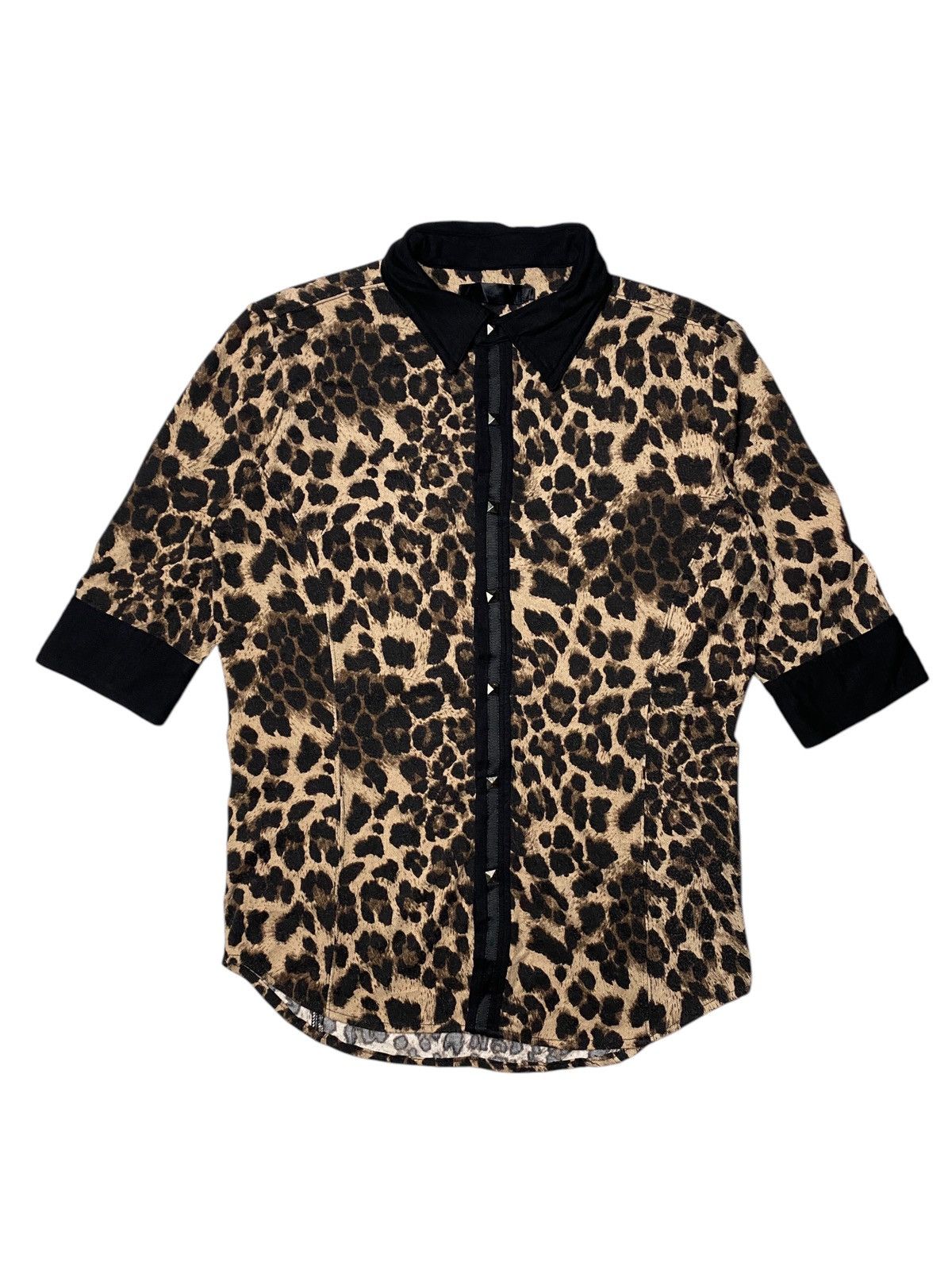 Hysteric Glamour 2000's Roshell Leopard Pattern Skull Shirts Size US M / EU 48-50 / 2 - 1 Thumbnail
