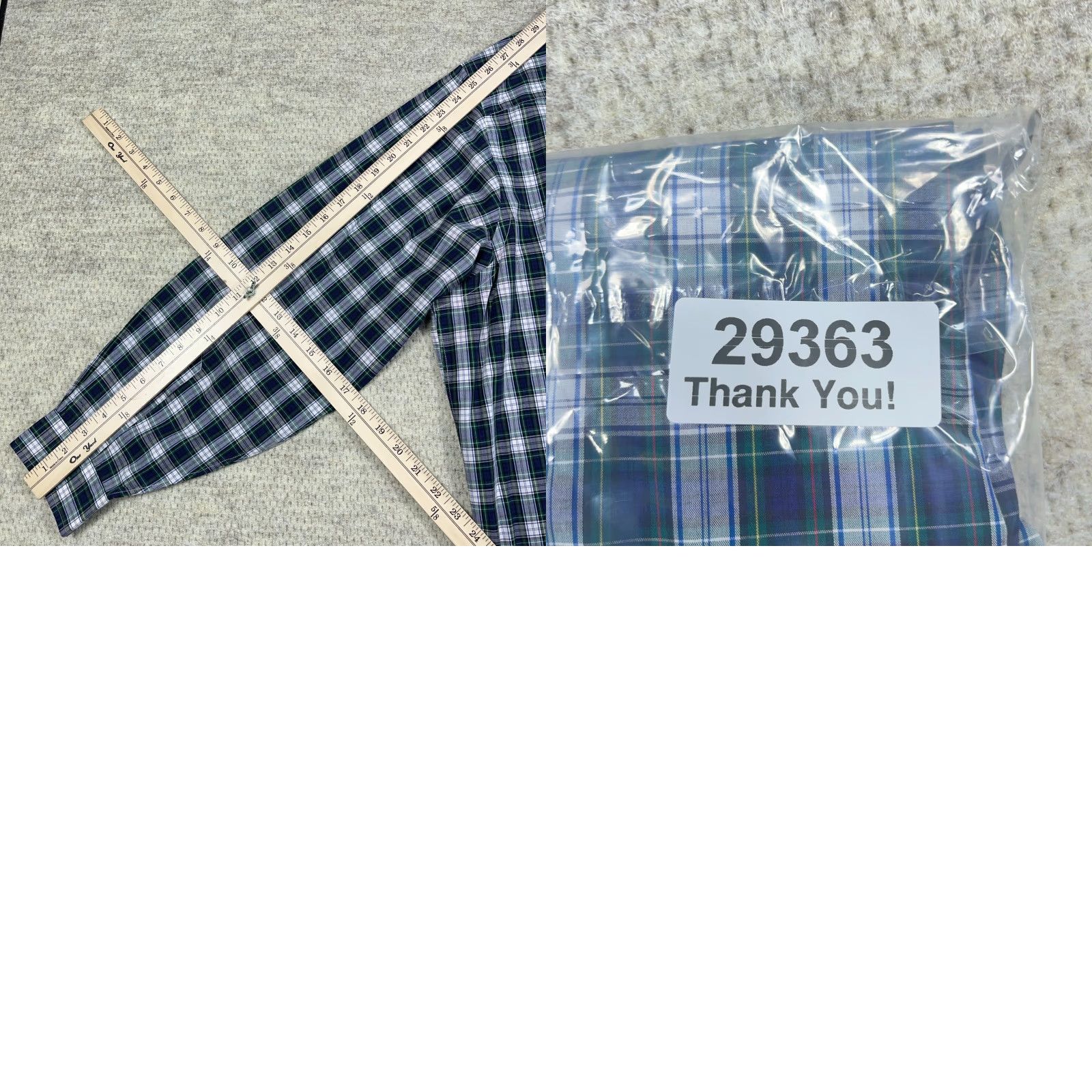 Ralph Lauren Ralph Lauren Shirt Men 3XB Big Blue Green Plaid Button Up Poplin Dress Pony Shirt Button-Up Big & Tall Mens Size 48R - 8 Thumbnail