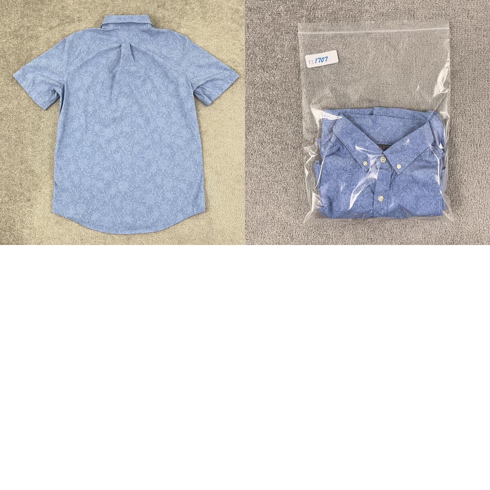 Vineyard Vines Vineyard Vines Men's Tucker Shirt Short Sleeve Button-Up Casual Blue Sea Turtle Performance Slim Fit M Size US M / EU 48-50 / 2 - 8 Thumbnail