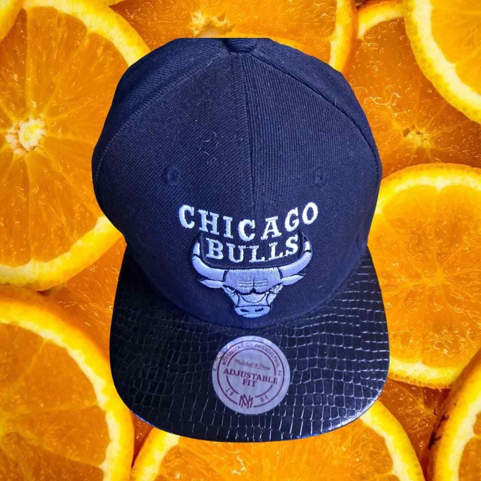 Mitchell & Ness Mitch & Ness Chicago‎ Bulls Black Design Adjustable Hat Size ONE SIZE - 1 Thumbnail