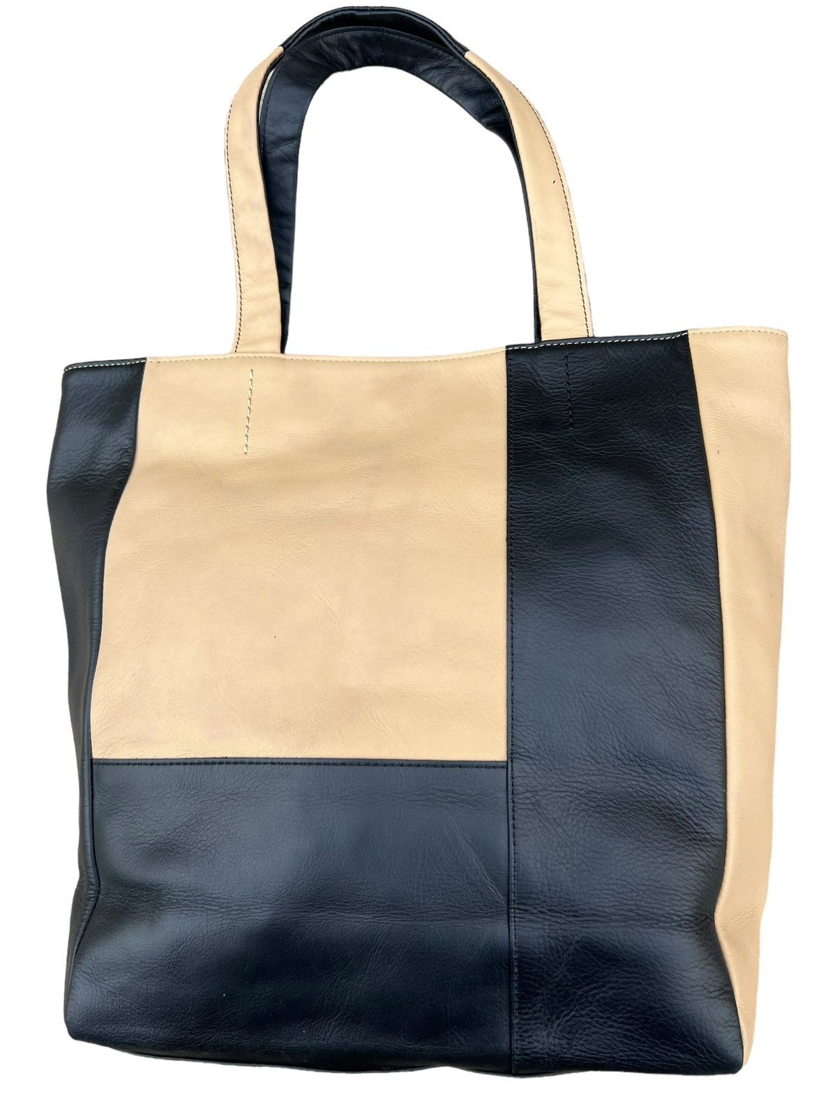 Leather Les sacs Adam Japan Patchwork Leather Tote Bag Size ONE SIZE - 10 Thumbnail