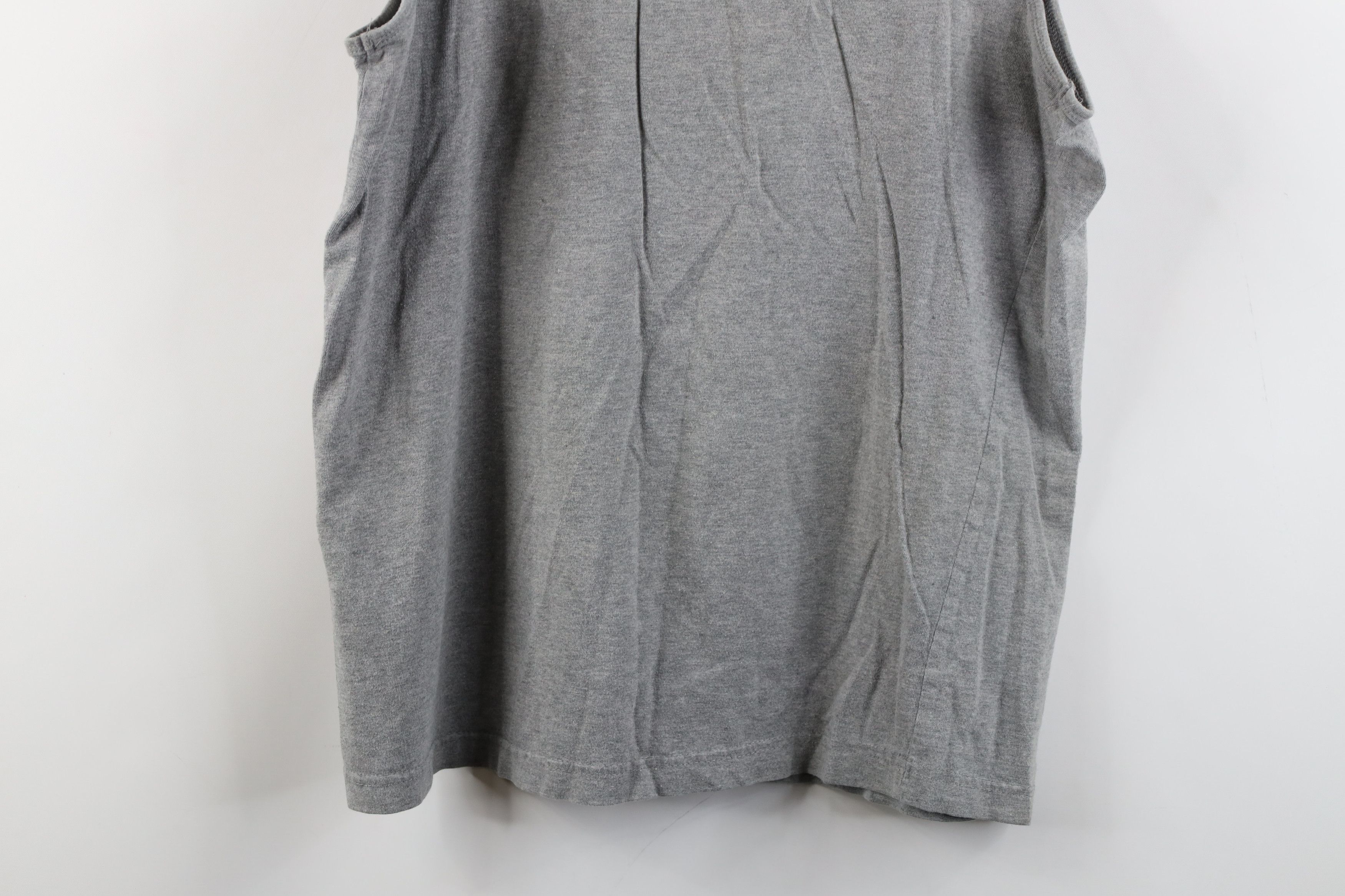 Vintage Vintage 90s Streetwear Heavy Cotton Tank Top T-Shirt Gray Size US M / EU 48-50 / 2 - 11 Thumbnail