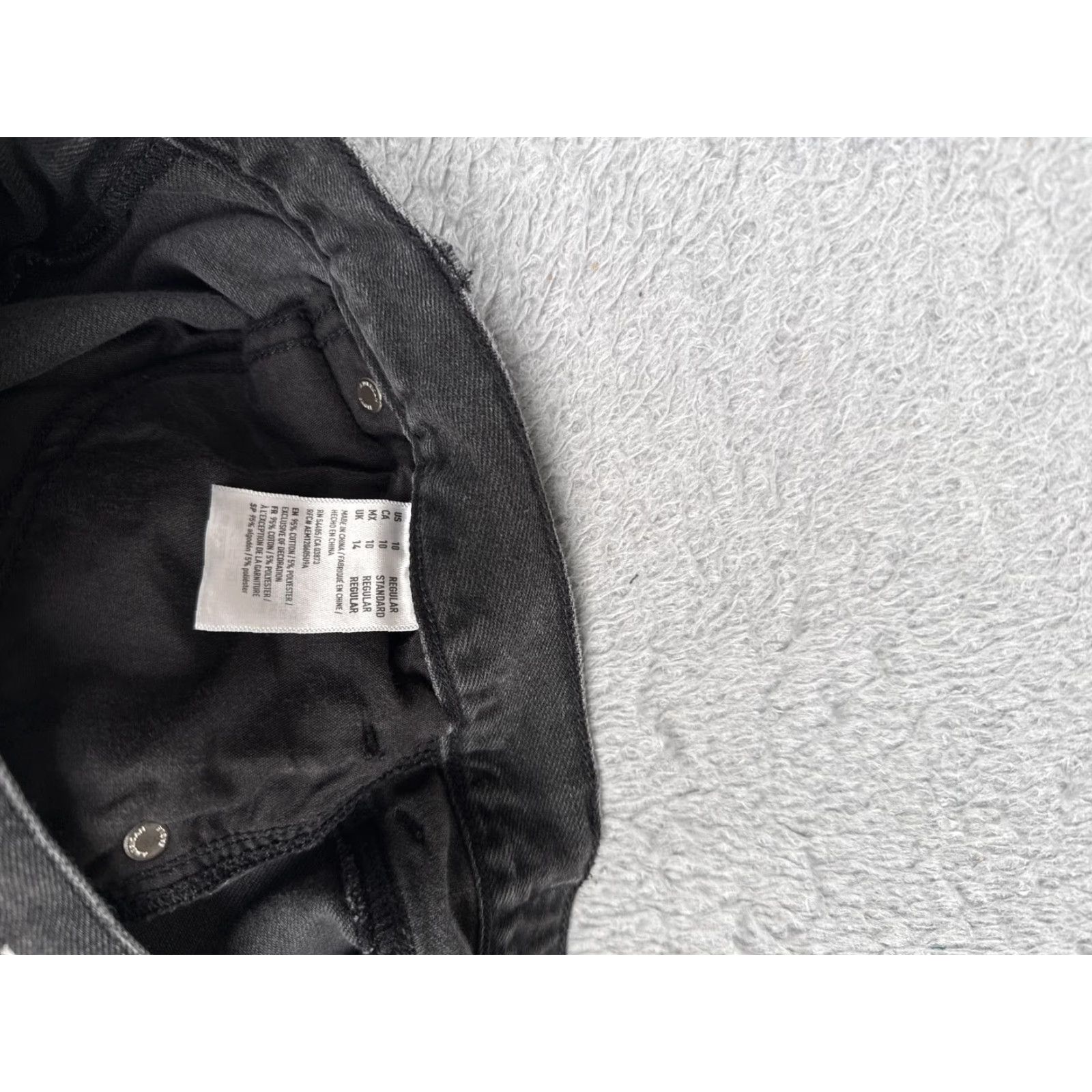 American Eagle Outfitters American Eagle Outfitters Mom Jeans Womens 10 Charcoal High Rise Distressed Denim 28x27 Size 32" / US 10 / IT 46 - 7 Thumbnail