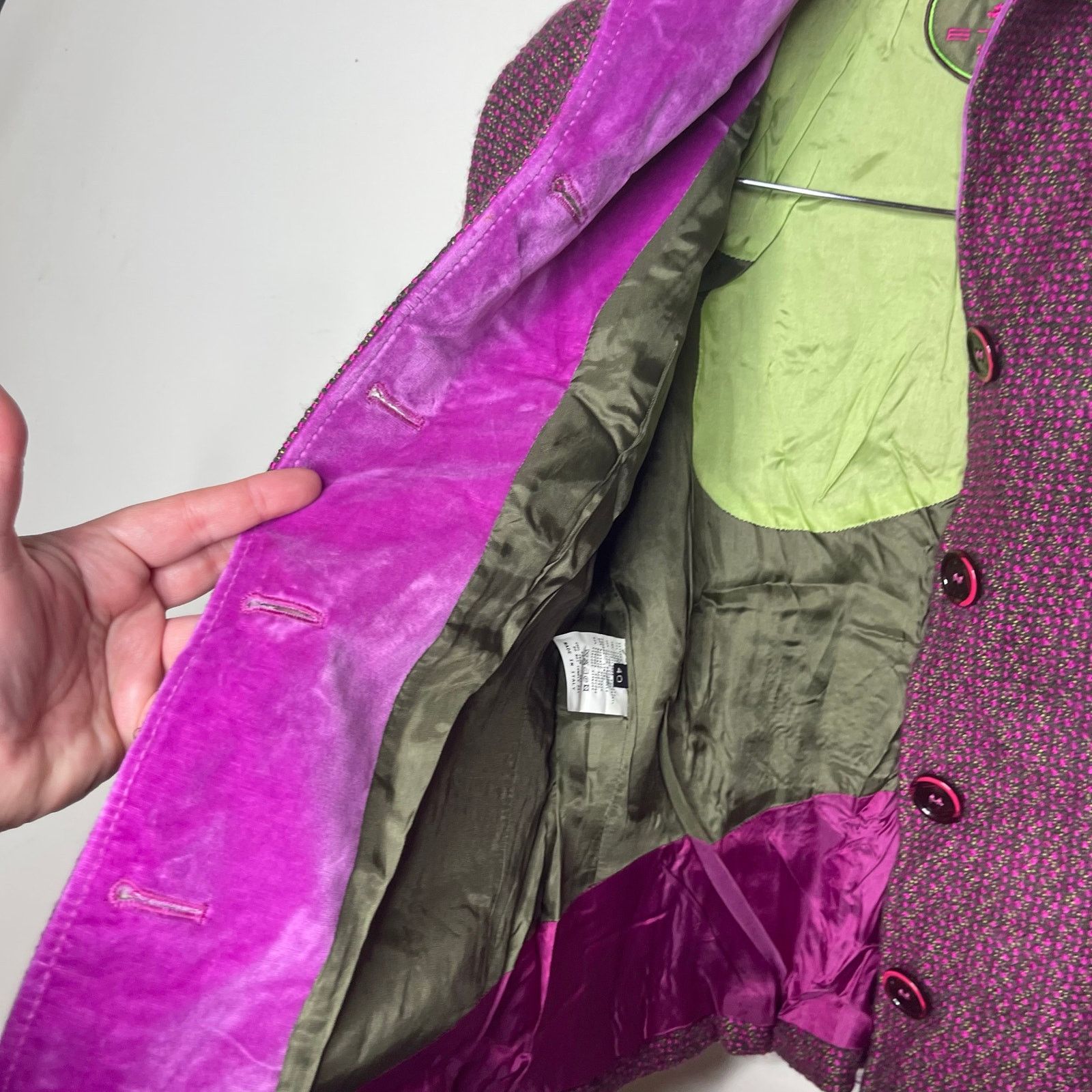 Etro Etro hot pink tweed button front blazer jacket sz 40 US 4 Size S / US 4 / IT 40 - 5 Thumbnail