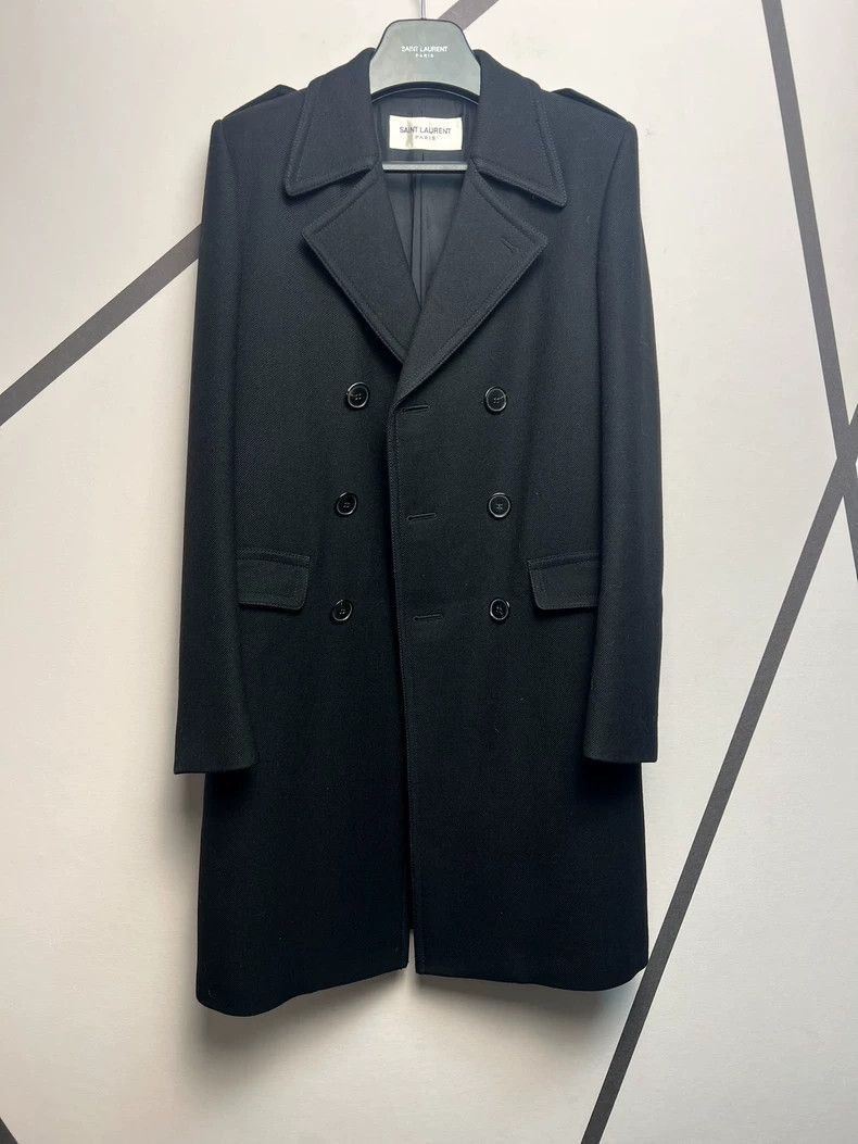 Saint Laurent Paris Saint Laurent Paris Collar double breasted wool coat-2506 Size US S / EU 44-46 / 1 - 3 Thumbnail