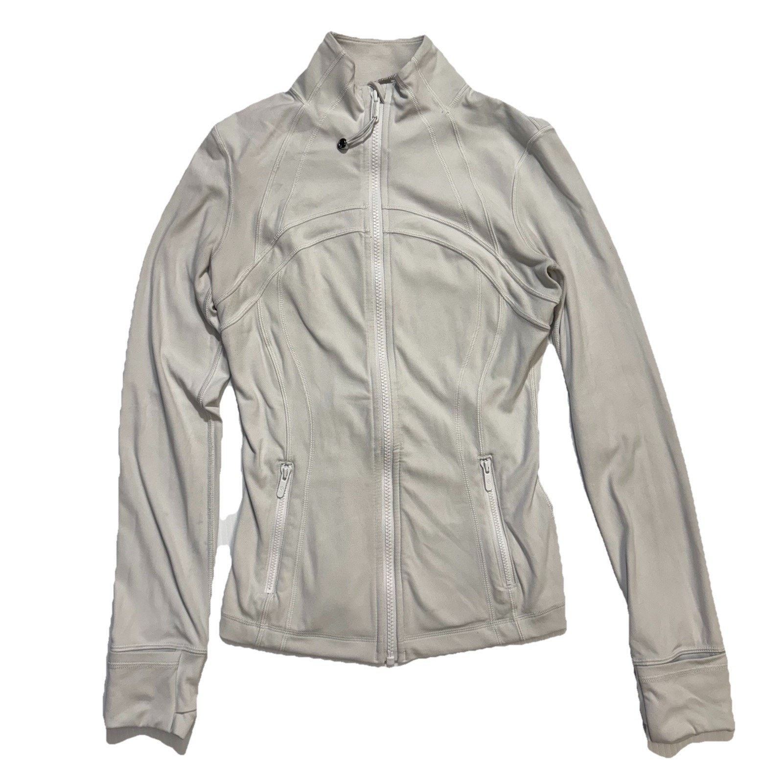 Lululemon Lululemon Women’s Define Cropped Bone Jacket *LW3HJFS Sz 4 Size S / US 4 / IT 40 - 1 Thumbnail