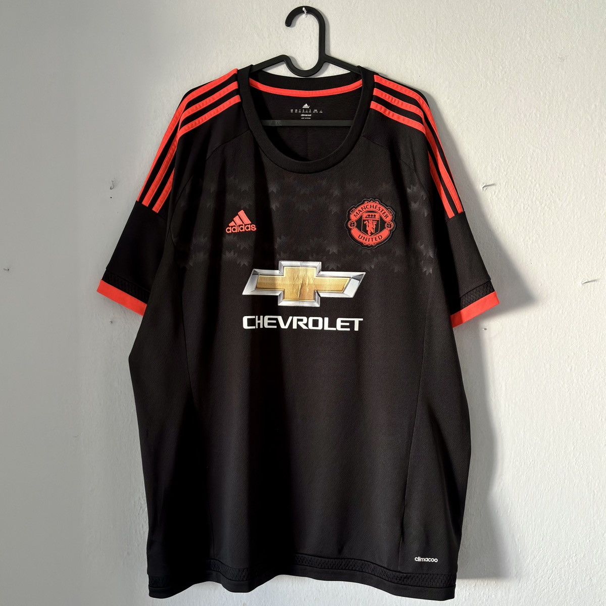 Adidas 2015 2016 Manchester United Adidas Third Kit Soccer Jersey Size US XXL / EU 58 / 5 - 3 Thumbnail