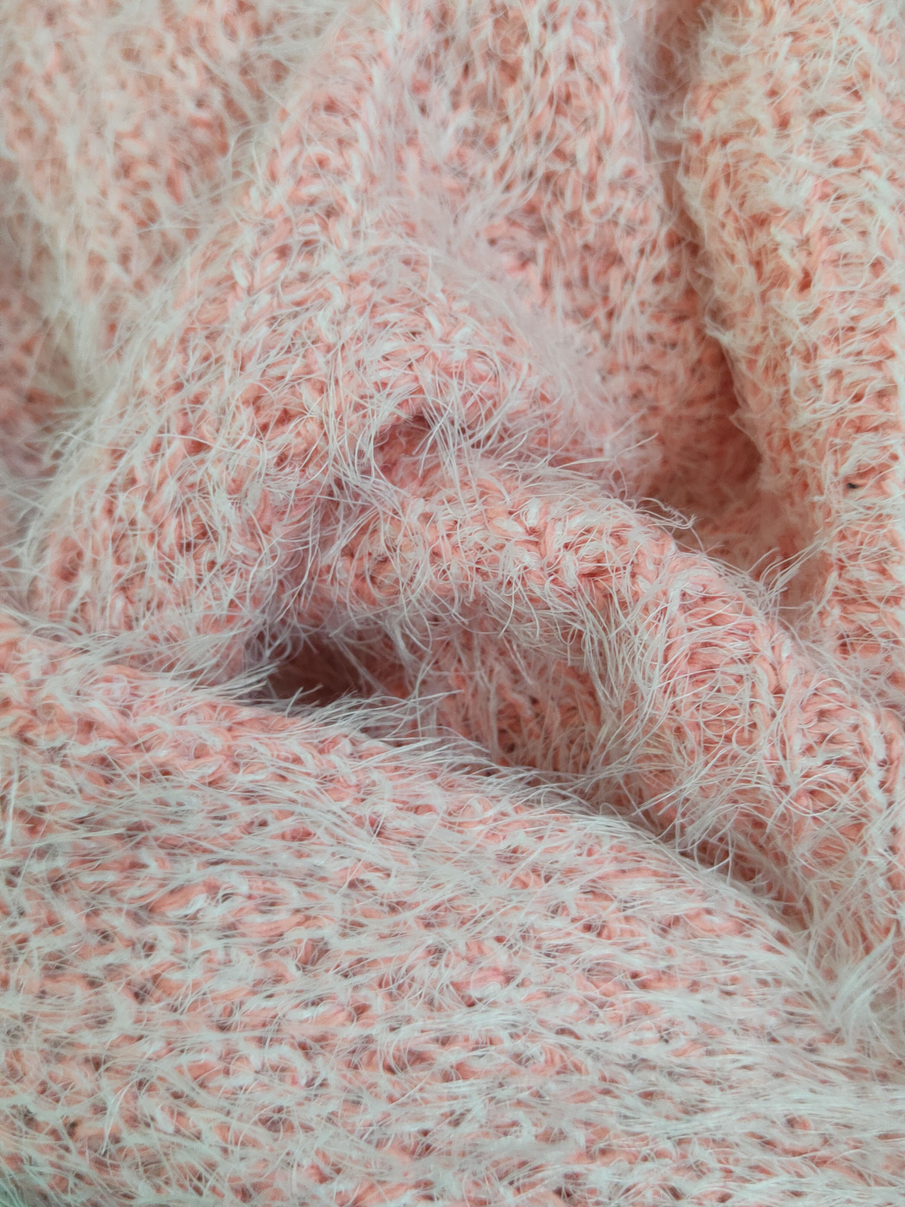 Japanese Brand × Vintage Japanese Brand Pink Shag Shaggy Fur Mohair Knitwear #W2126 Size M / US 6-8 / IT 42-44 - 10 Thumbnail