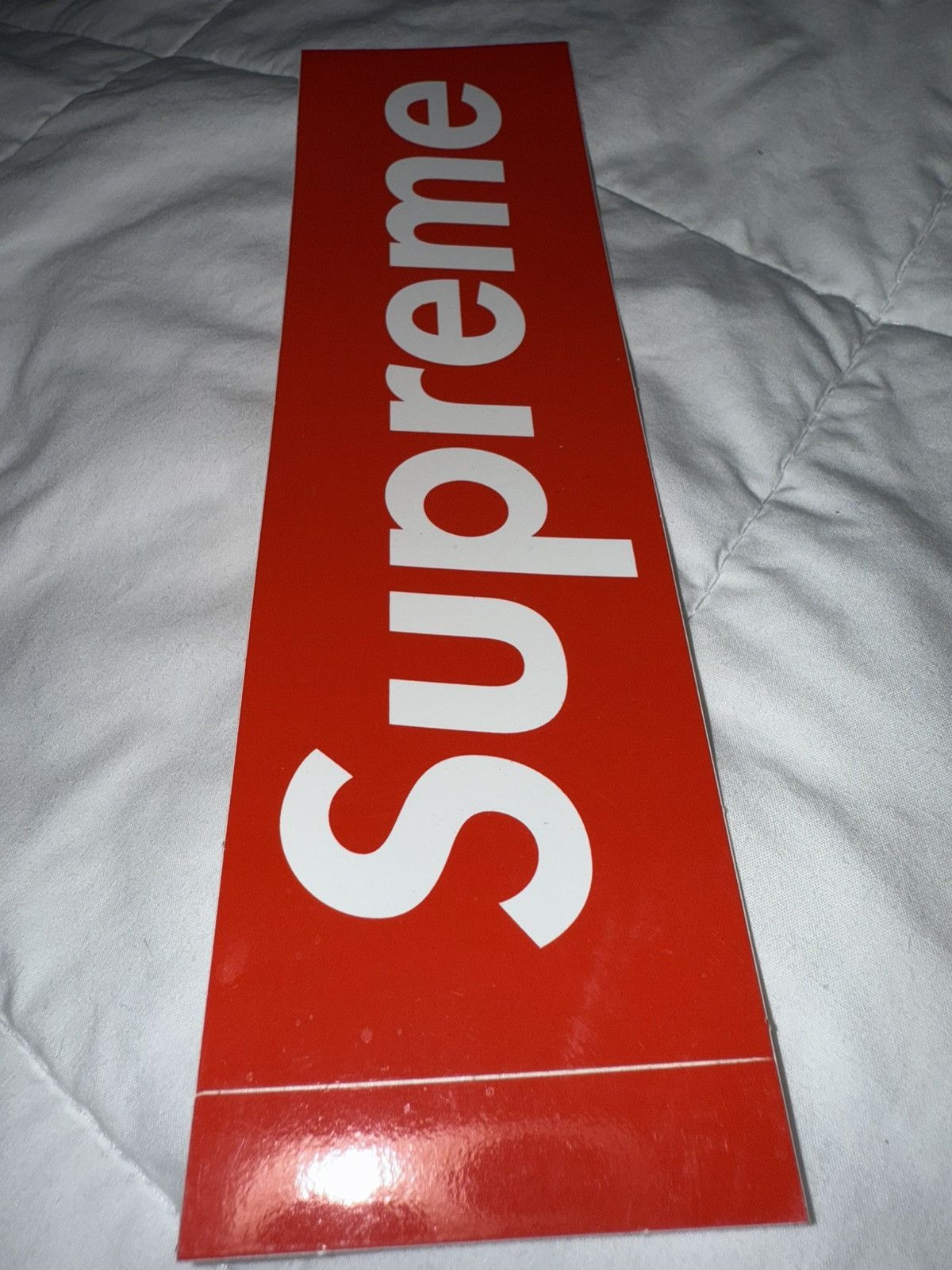 Supreme 5 total SUPREME Red Box Logo Bumper Stickers Decals 2.2x7.6” Size ONE SIZE - 8 Thumbnail