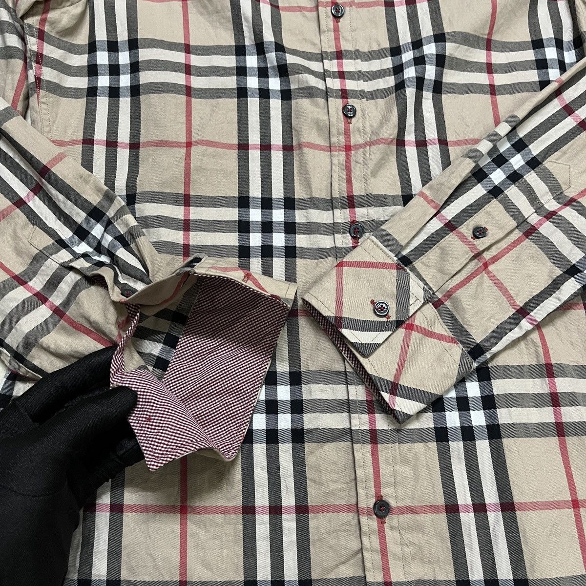 Black Label × Burberry Vintage Burberry Nova Check Button Up Shirt Size S / US 4 / IT 40 - 4 Thumbnail