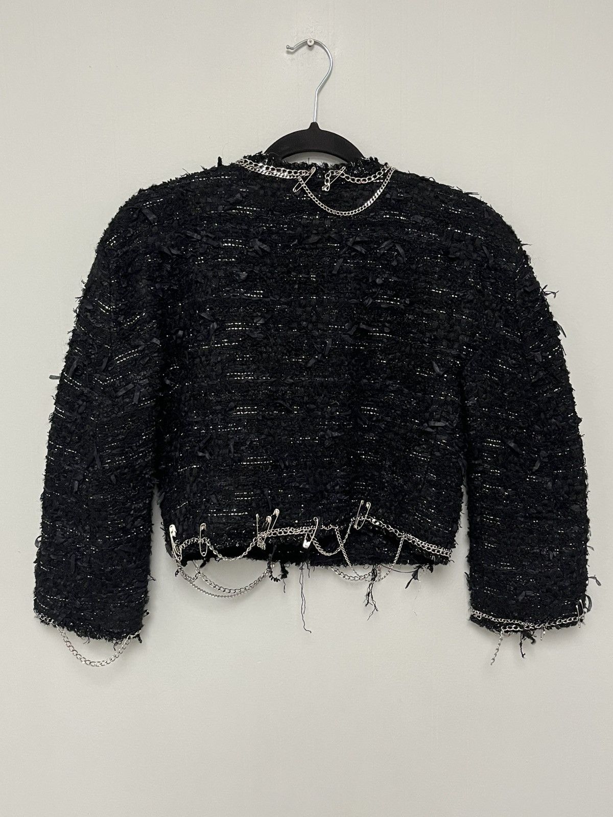 R13 Square shoulder tweed jacket. Size small Size S / US 4 / IT 40 - 15 Thumbnail