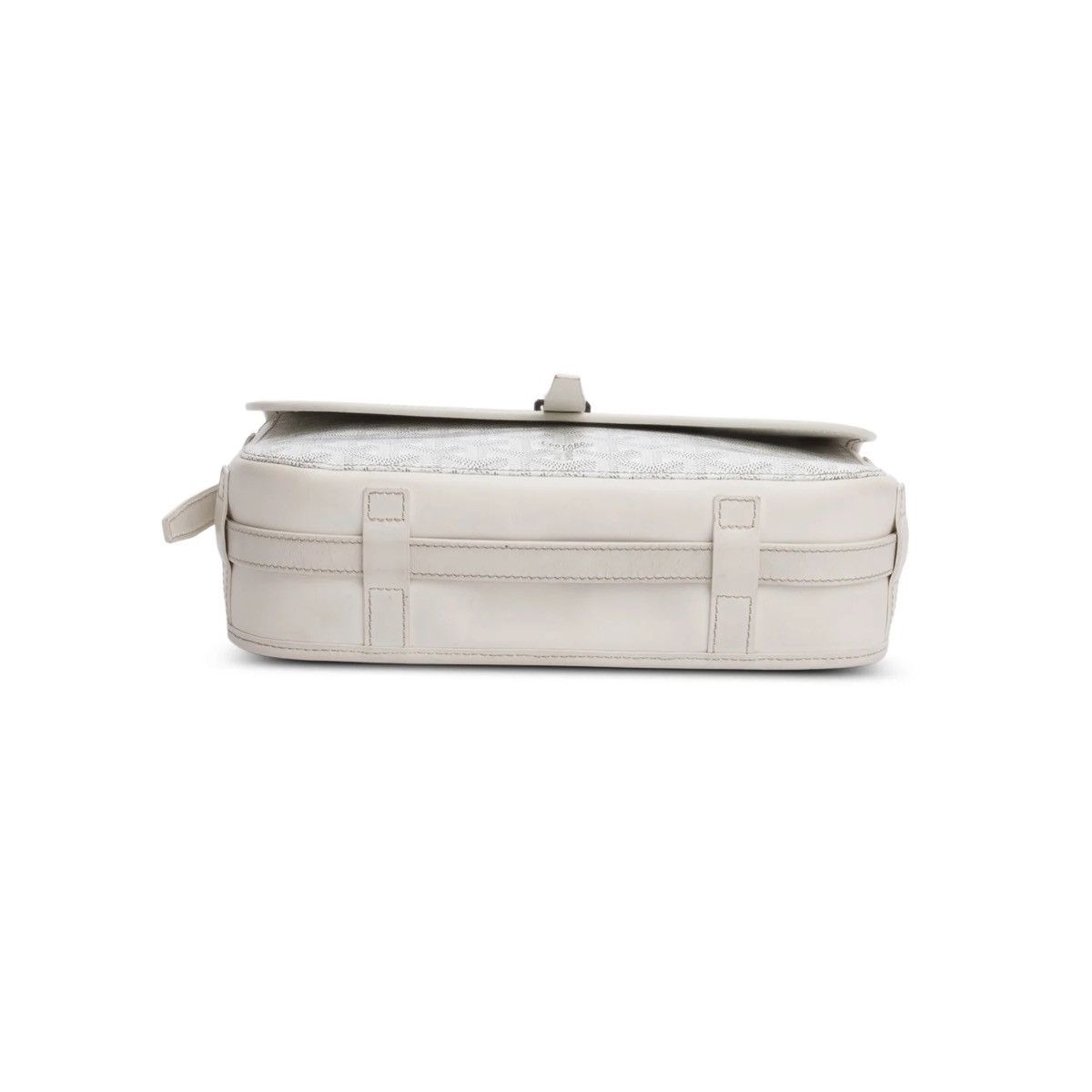 Goyard GOYARD 2021 White Leather & Monogram Canvas Belvedere II Size ONE SIZE - 7 Thumbnail