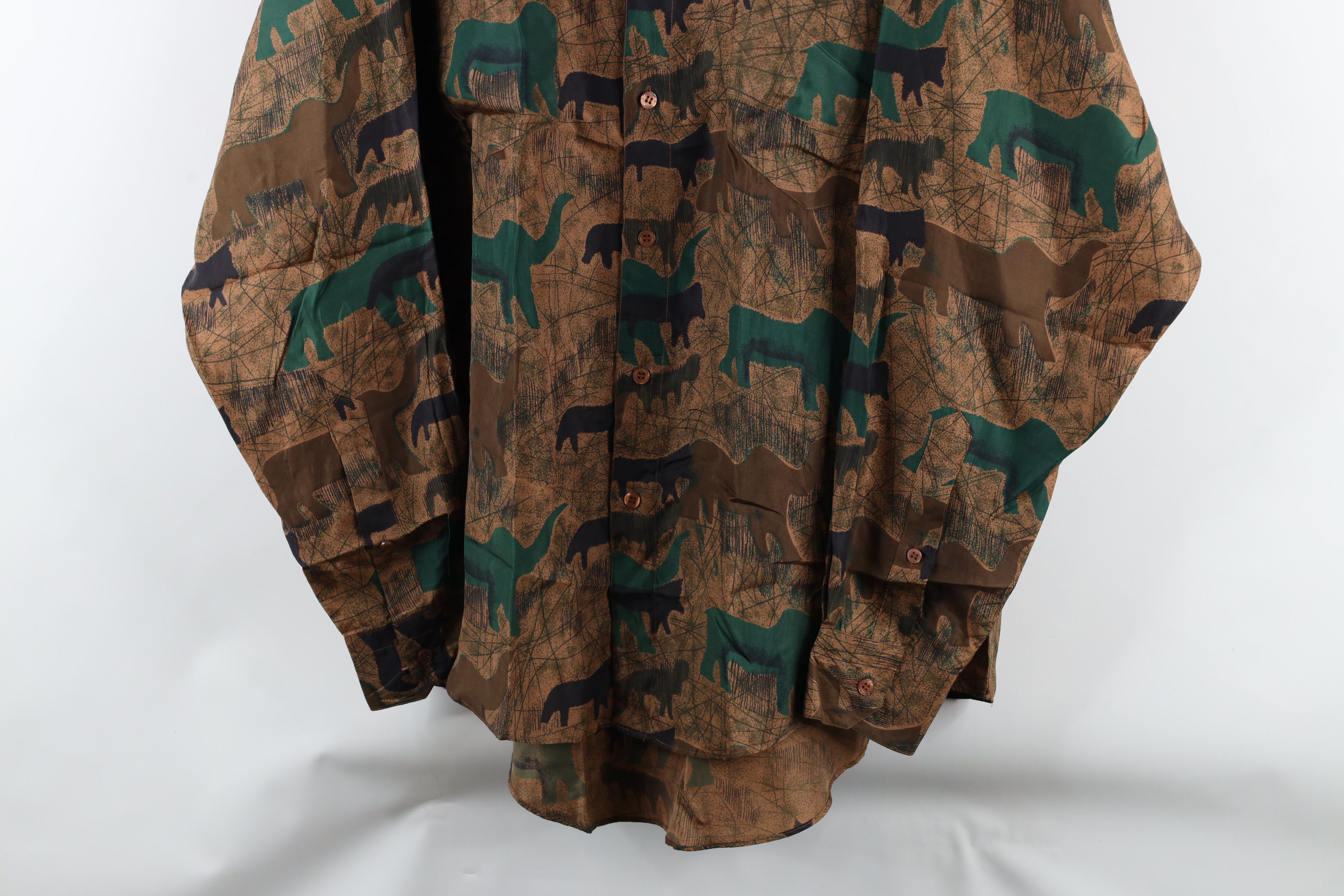 Vintage Vintage 90s Streetwear Abstract All Over Print Button Shirt Size US M / EU 48-50 / 2 - 3 Thumbnail