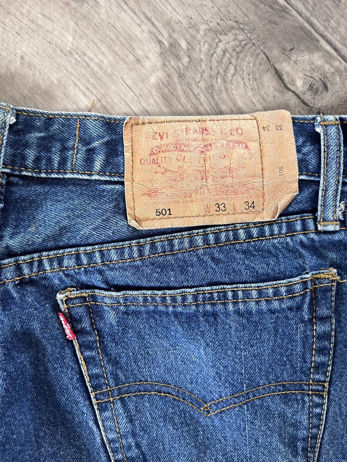 Levi's Vintage 90s Levi's 501 Blue Denim Jeans Size US 33 - 8 Thumbnail