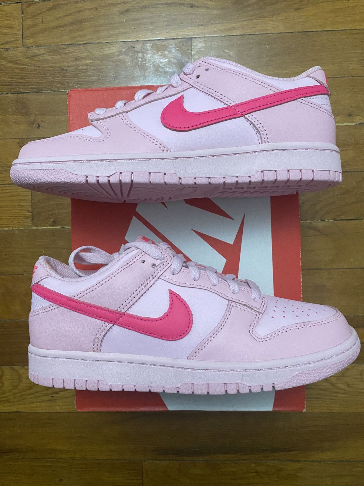 Nike Size 7.5W/6Y - Nike Dunk Low Medium Soft Pink Pink Foam Size US 7.5 / IT 37.5 - 2 Thumbnail