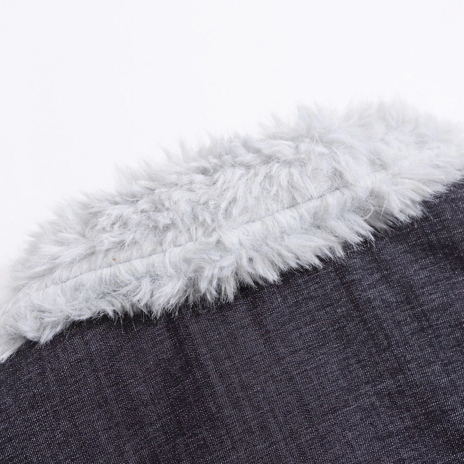 Japanese Brand Faux Fur Collar Bomber Jacket, Casual Outerwear Size US M / EU 48-50 / 2 - 2 Thumbnail