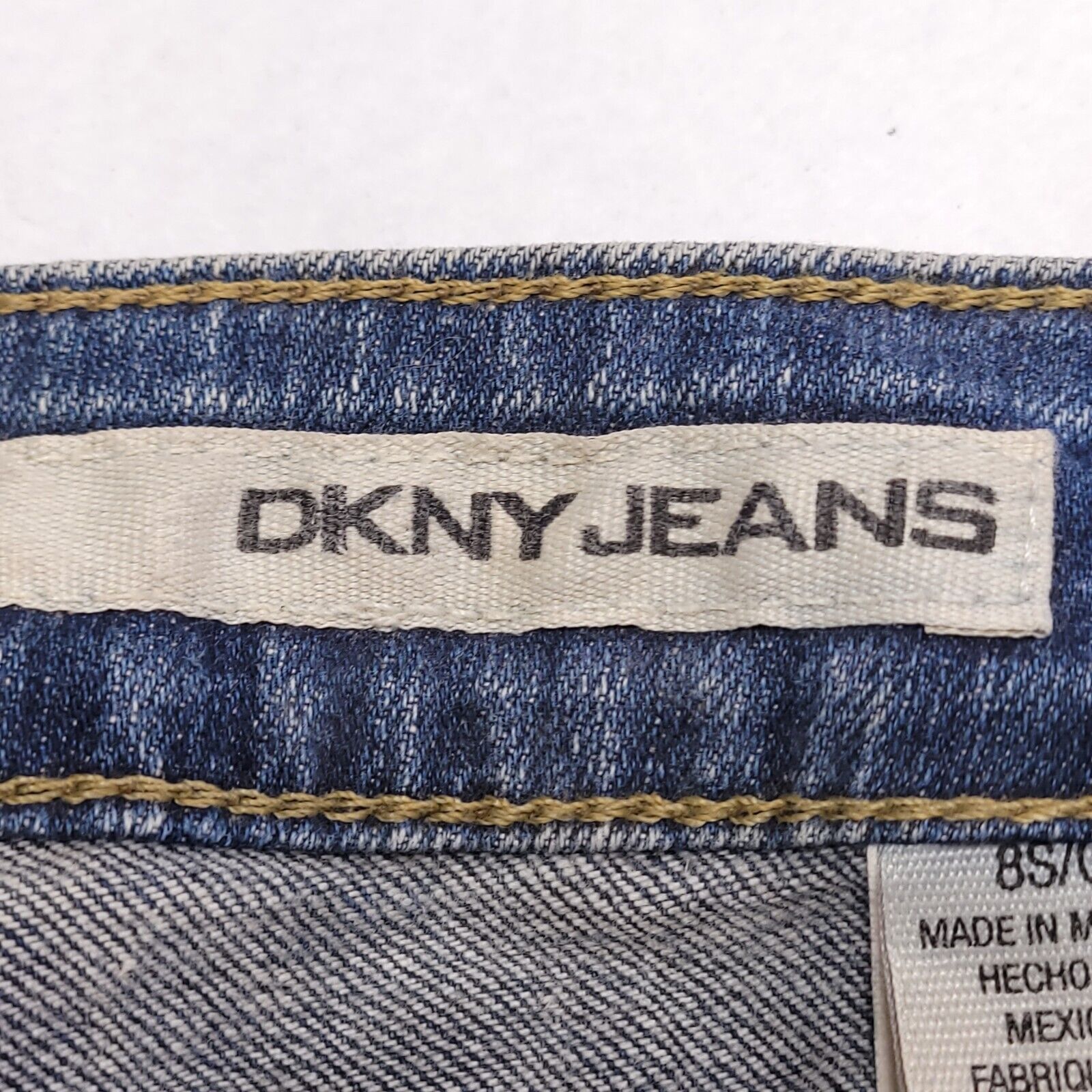 DKNY DKNY Casual Button Zip Denim Jeans Womens Size 8 Blue Size 28" / US 6 / IT 42 - 3 Thumbnail
