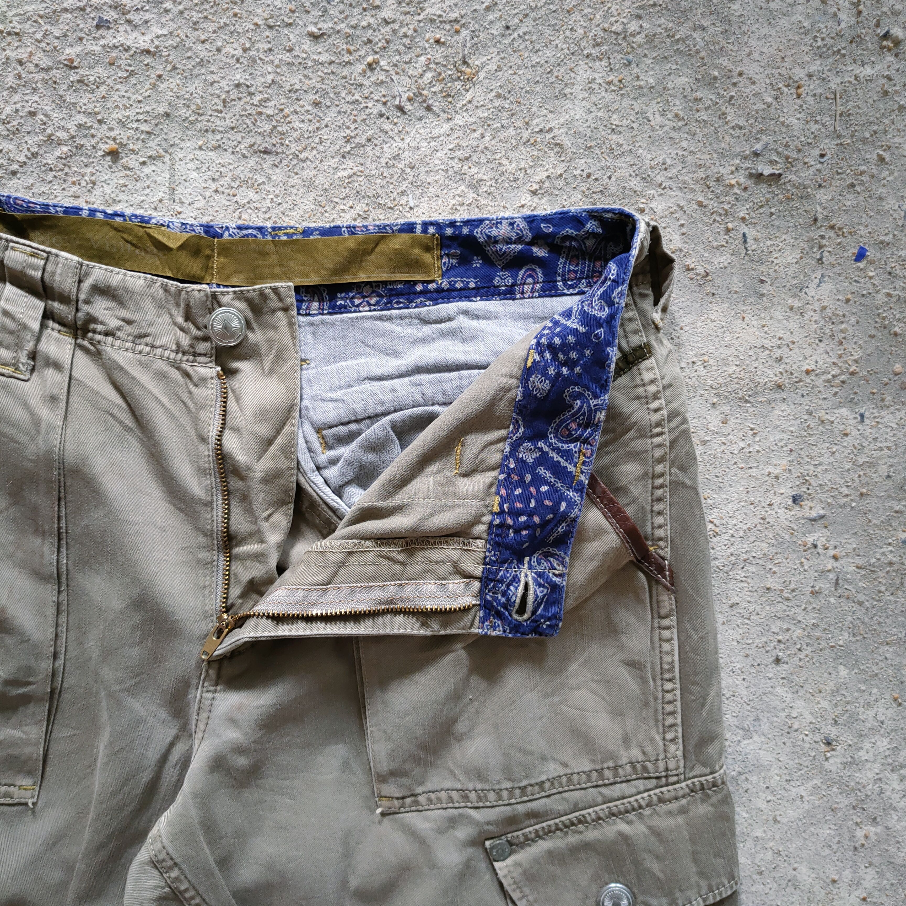 Japanese Brand VINTAGE JAPANESE BRAND FADED CARGO PANTS Size US 34 / EU 50 - 6 Thumbnail