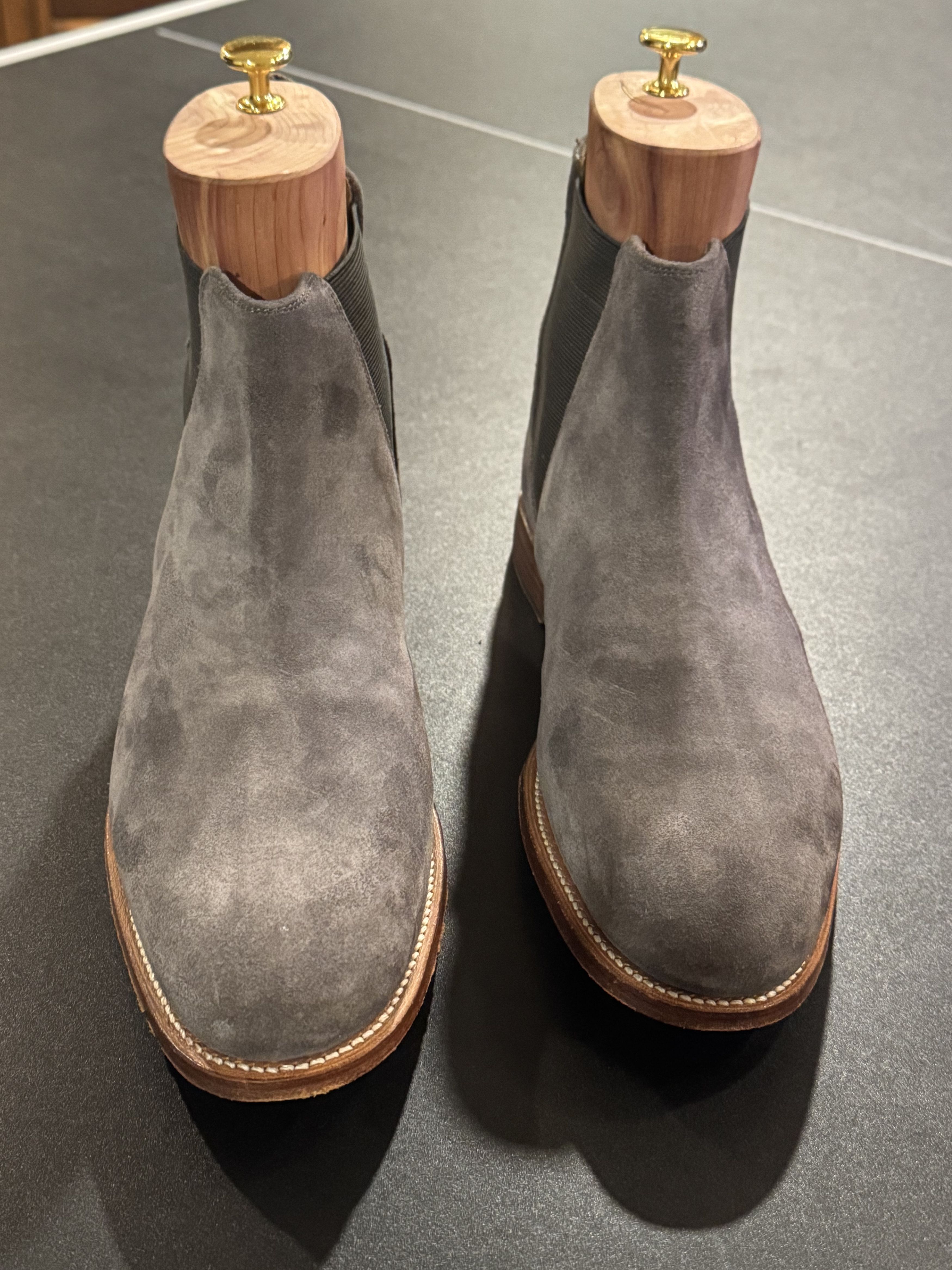 Grenson Grey Suede Chelsea Boots Size US 8.5 / EU 41-42 - 1 Thumbnail
