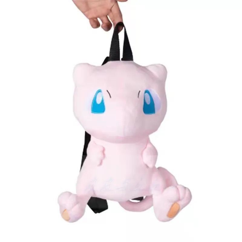 image of Cute Pokemon Mew Kawaii Japanese Style Plush Bag in Pink, Men's