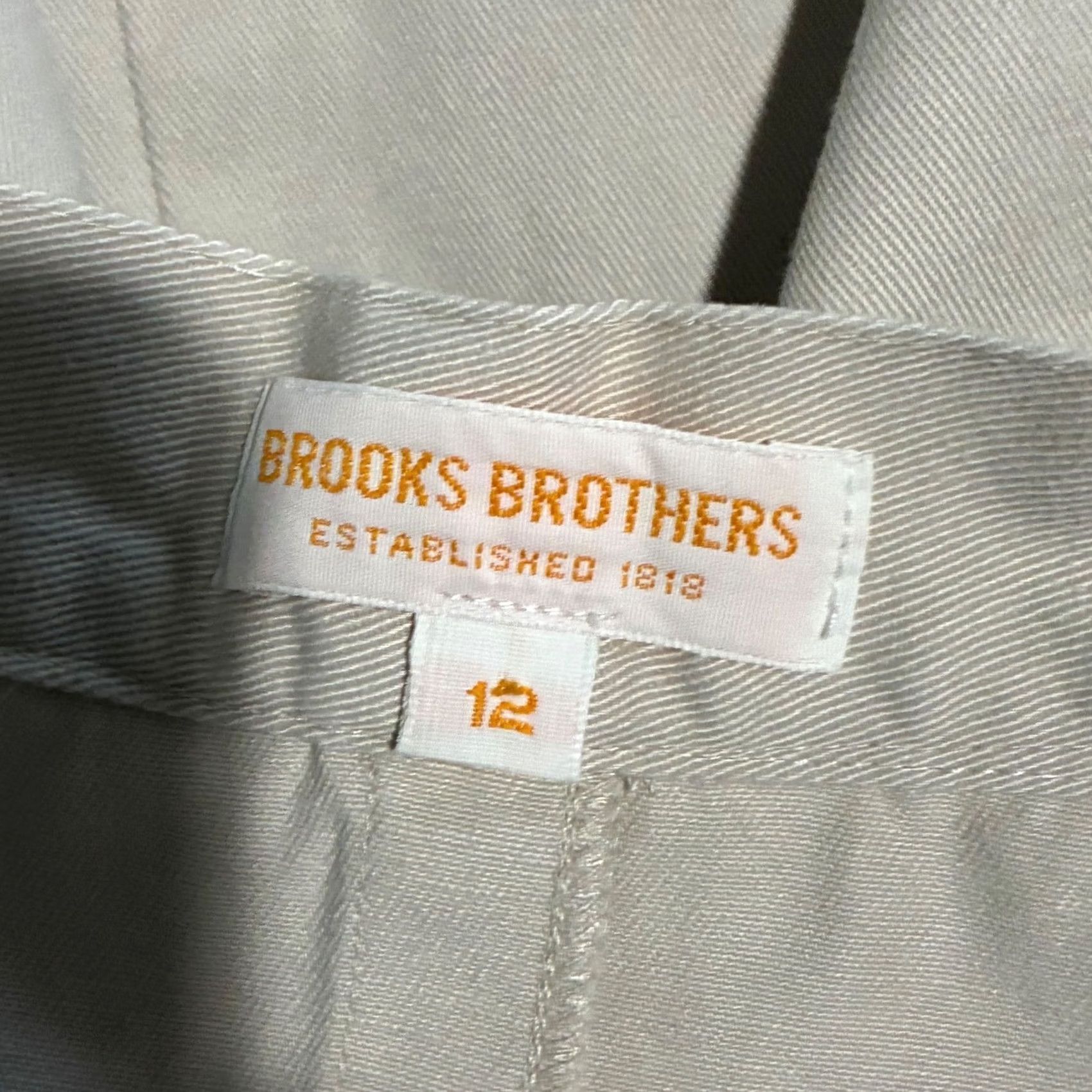 Brooks Brothers VTG Brooks Brothers Khaki Button Front Midi Skirt Womens 12 USA Size 34" / US 12 / IT 48 - 6 Thumbnail