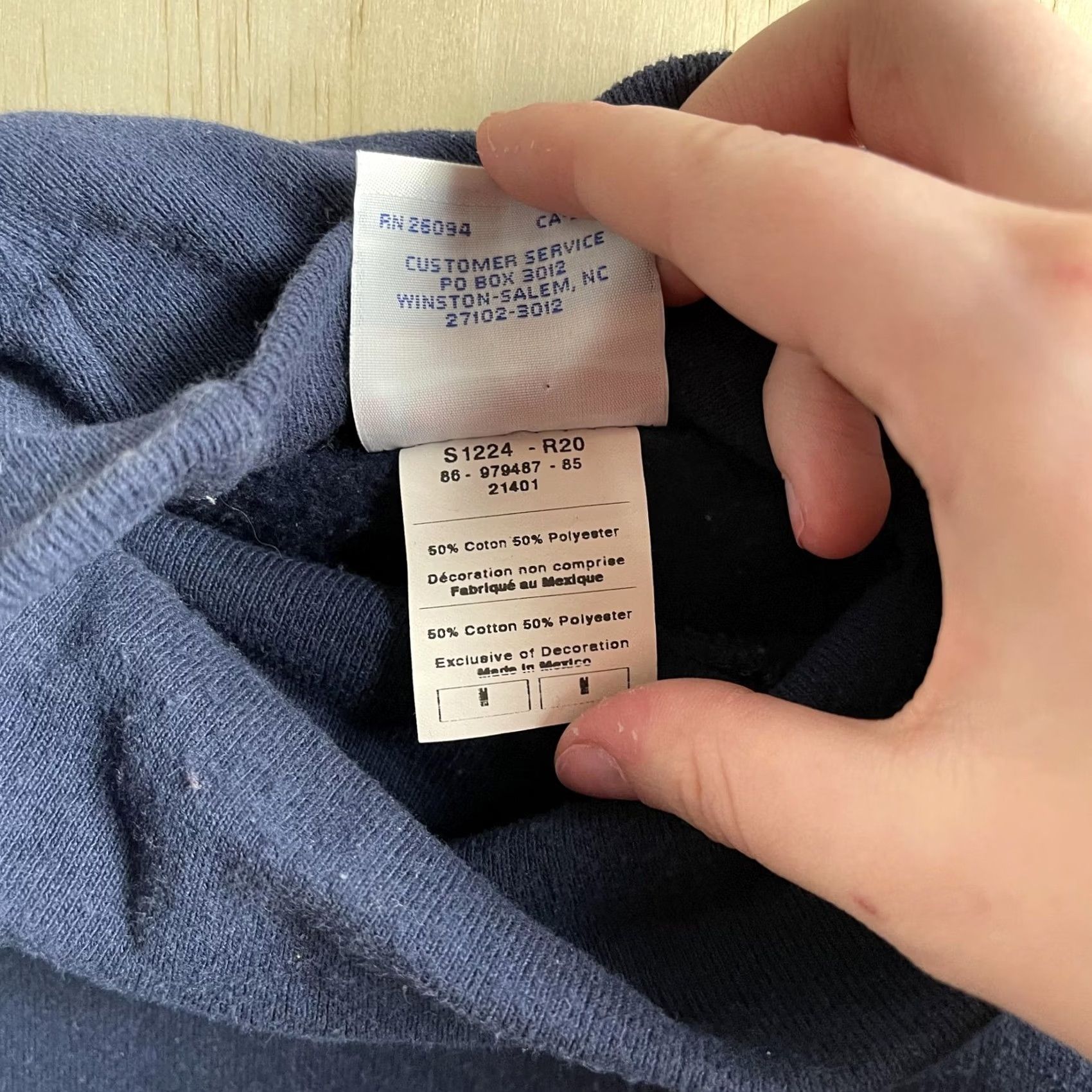 Champion VINTAGE Champion Sweatshirt Mens M Blue Fleece Mock Neck Pullover Size US M / EU 48-50 / 2 - 3 Thumbnail