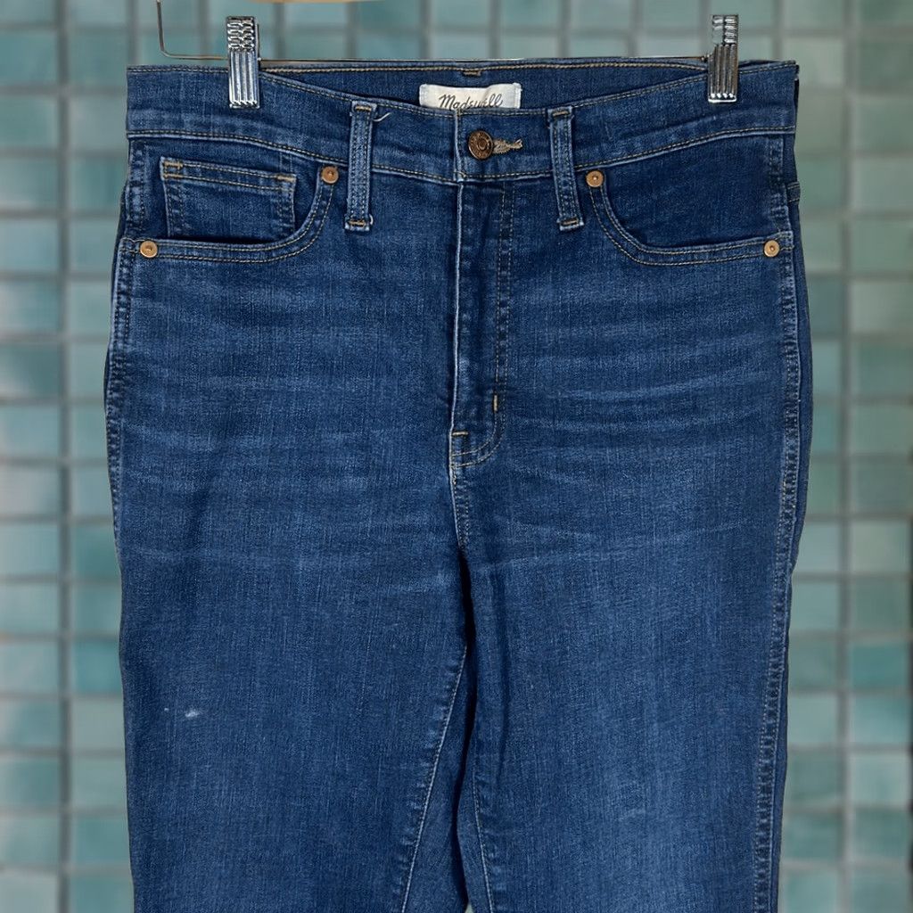 Madewell Madewell Jeans Women Skinny Dark Wash 10” High Rise 29T F6179 Tall 28 30” Inseam Blue Style Skinny Mens Womens Girls Size 28" / US 6 / IT 42 - 1 Thumbnail